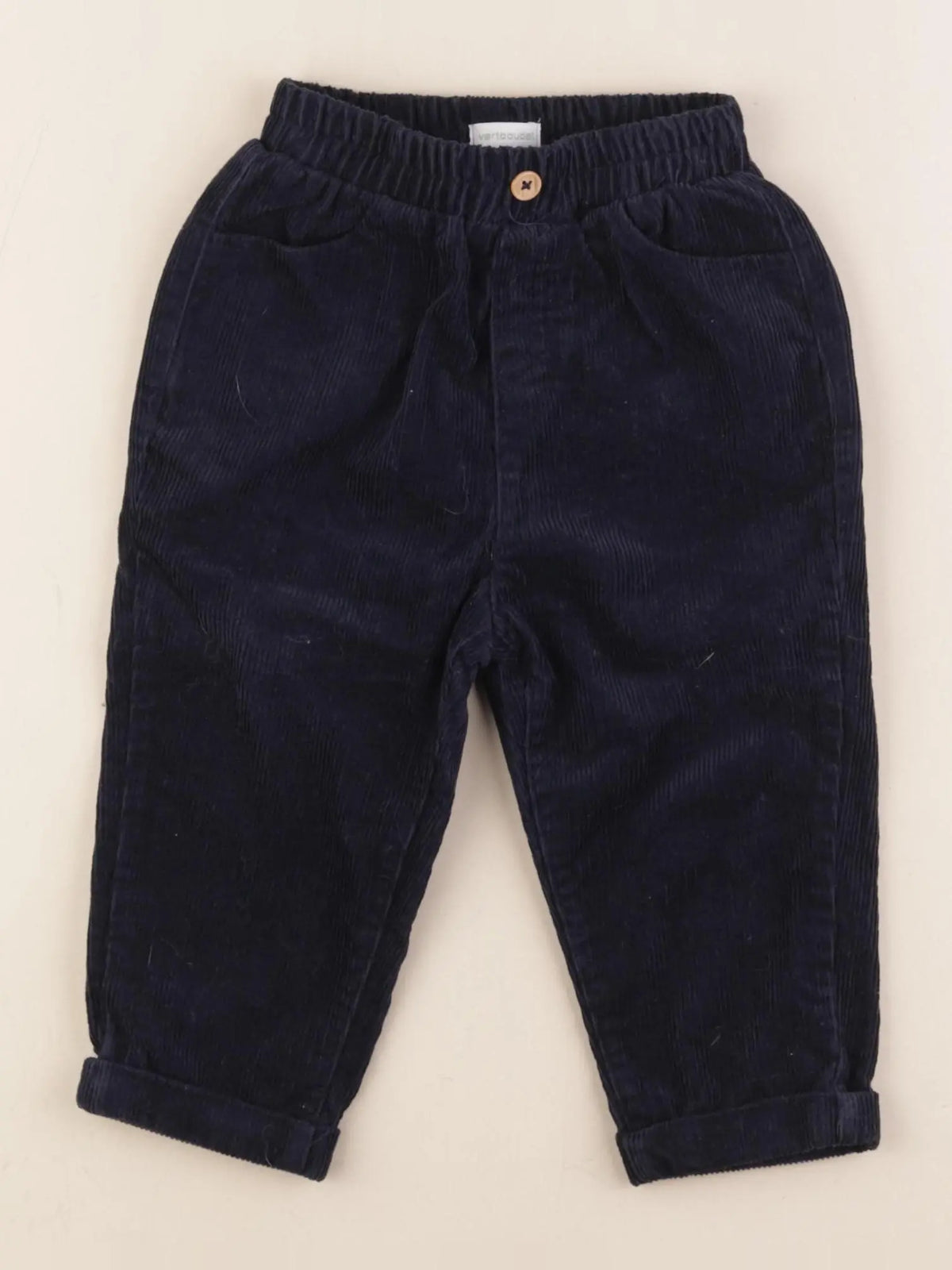 Vertbaudet - pantalon bleu - 18 mois