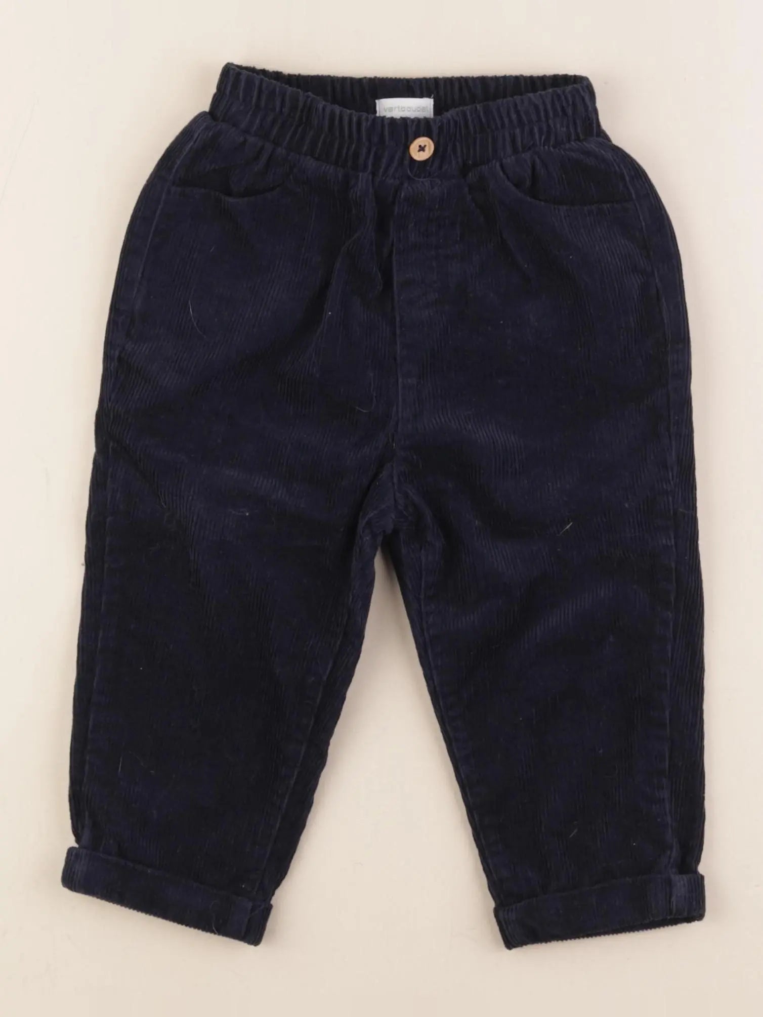 Vertbaudet - pantalon bleu - 18 mois