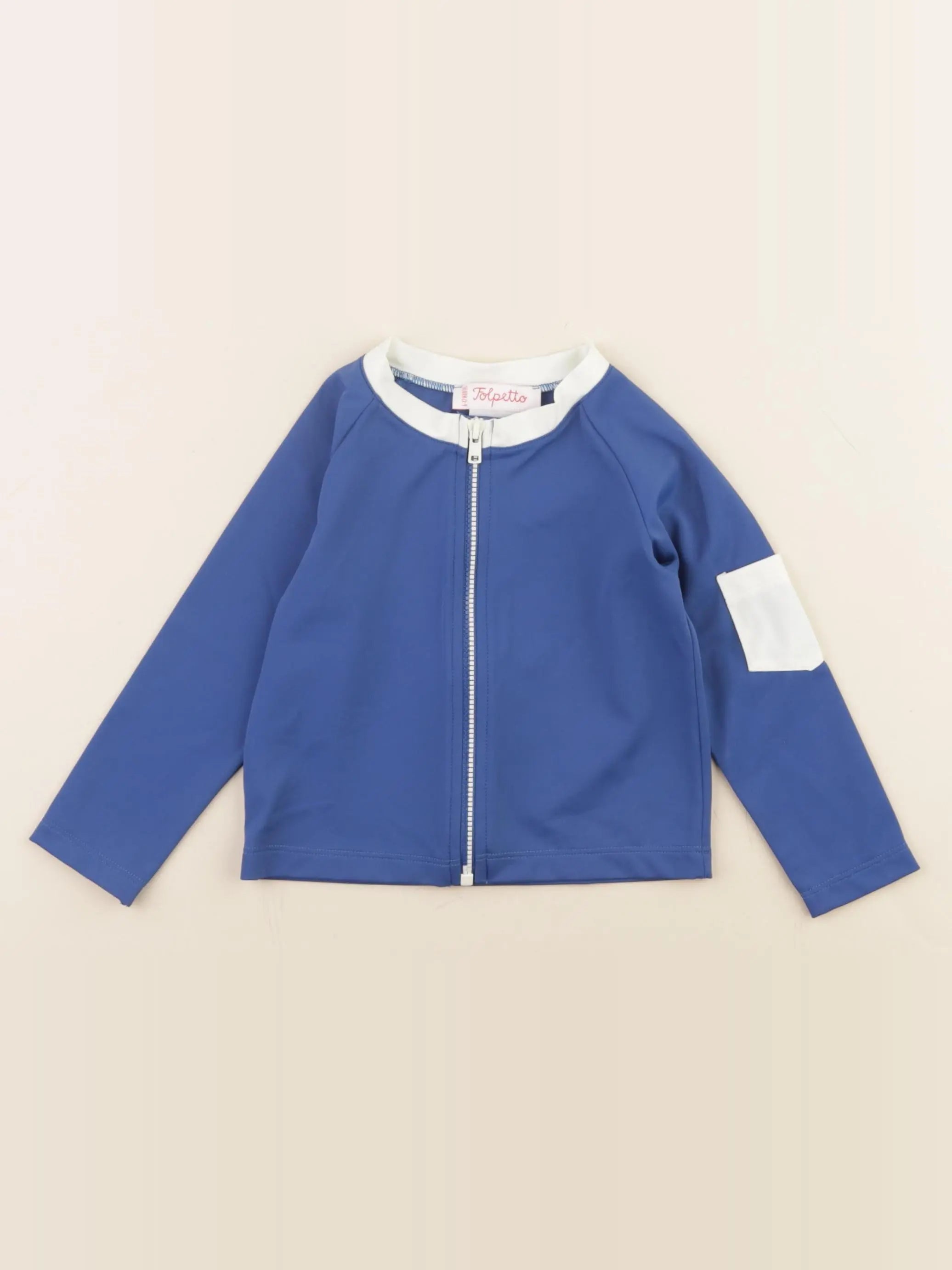 Folpetto - tee-shirt de bain bleu - 6/12 mois