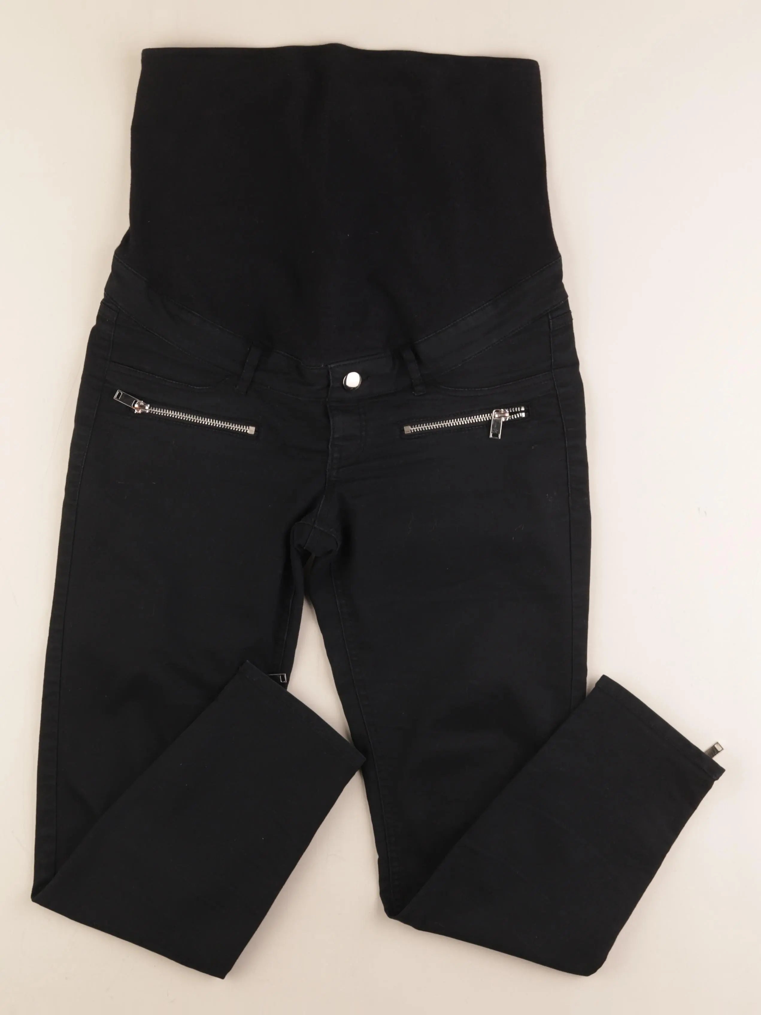 H&M - jean grossesse noir - 38