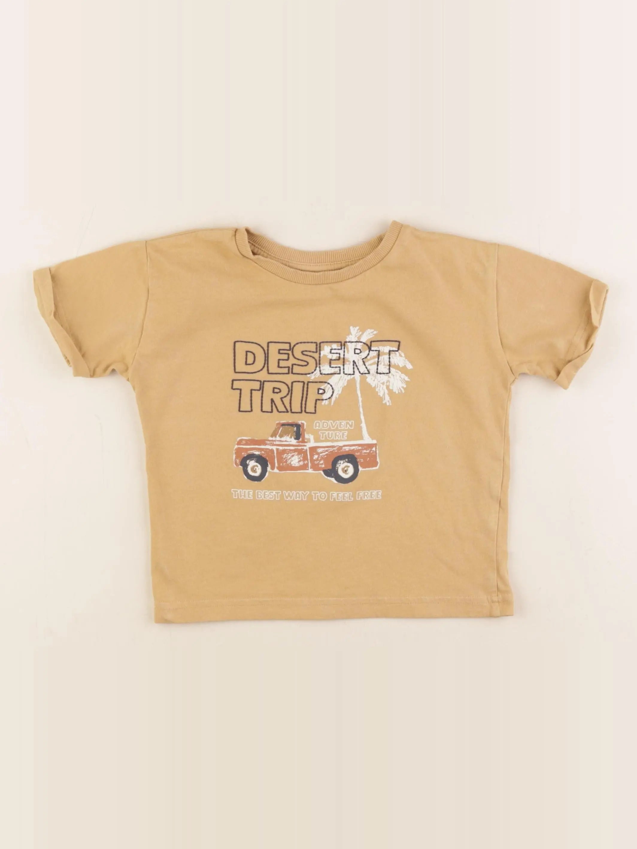 Vertbaudet - tee-shirt jaune - 3 ans