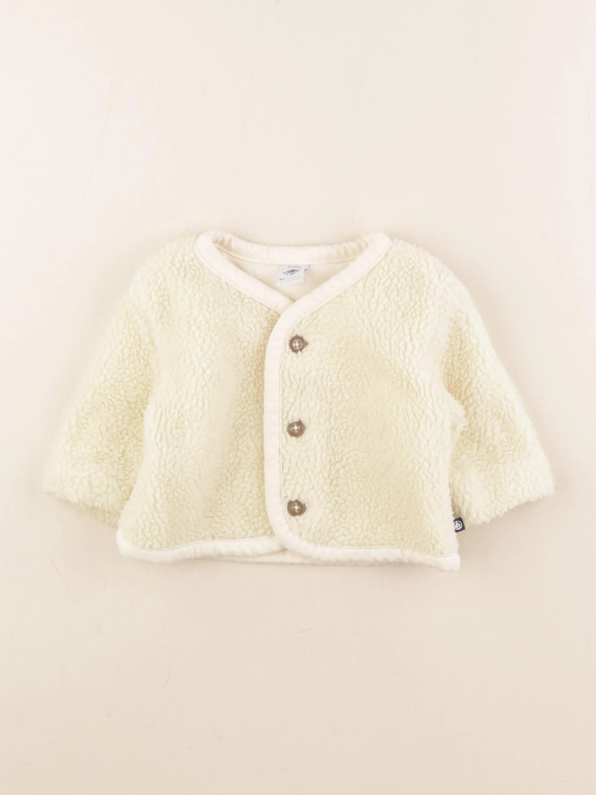 Petit Bateau - sweat beige - 6 mois