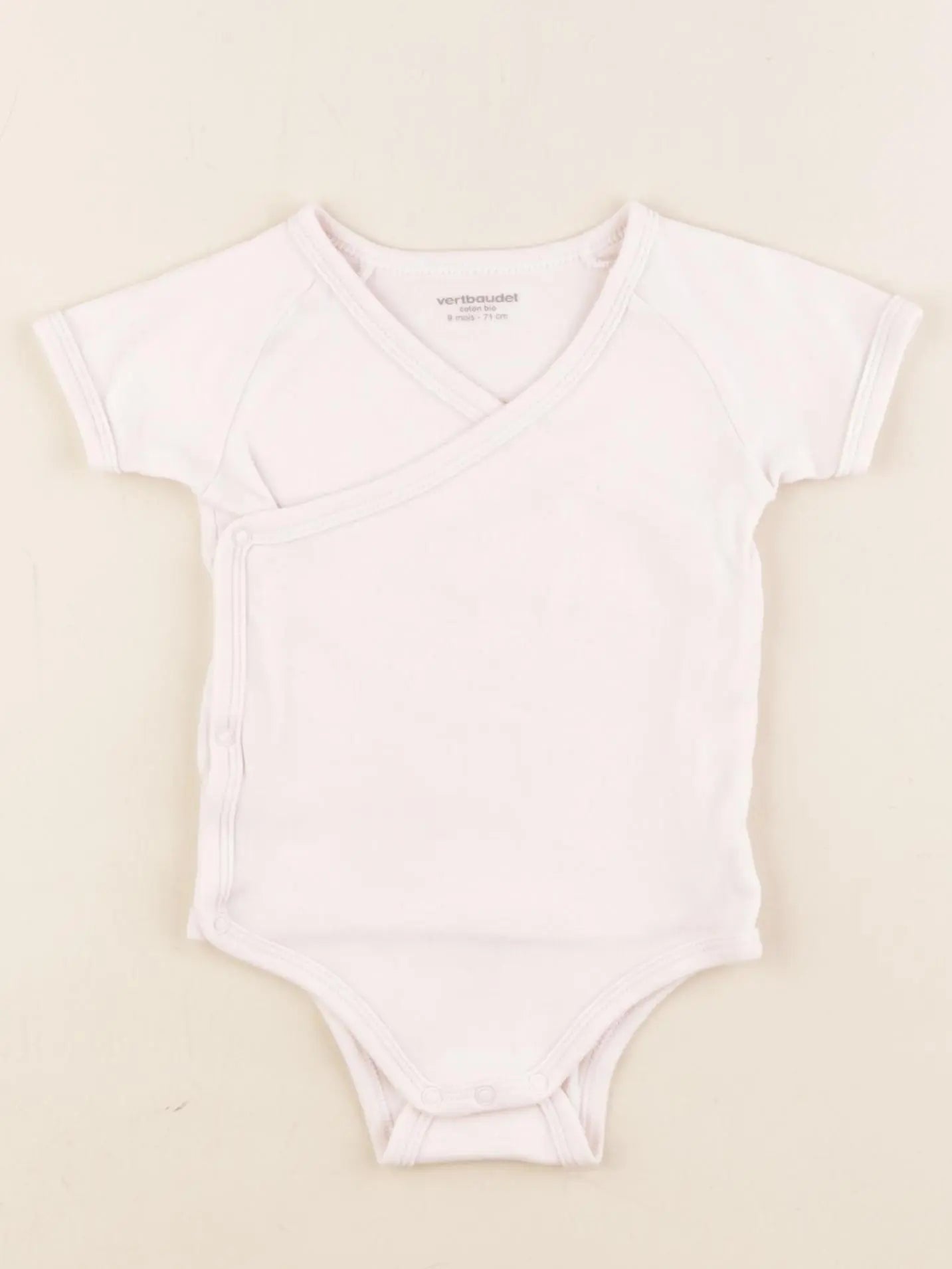 Vertbaudet - body rose - 9 mois