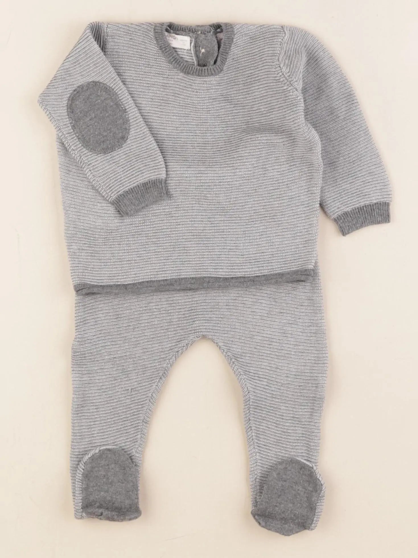Mango - ensemble gris - 1/3 mois
