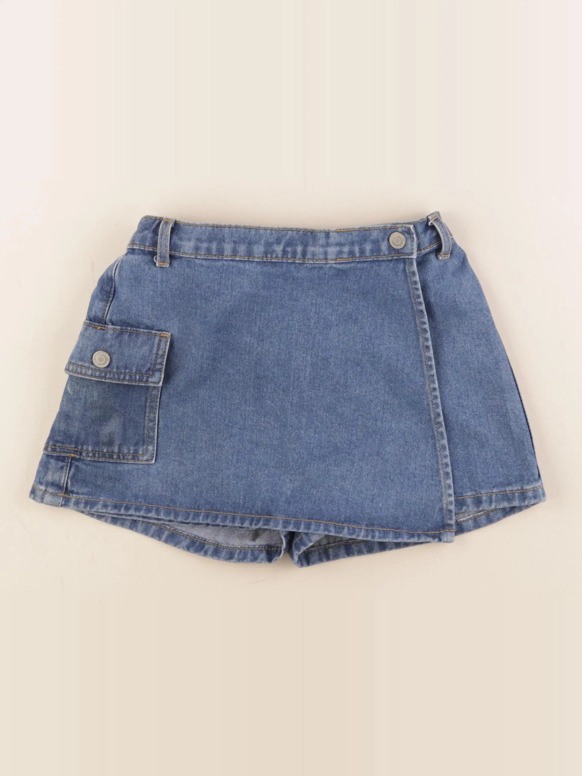 Vertbaudet - jupe short bleu - 9 ans