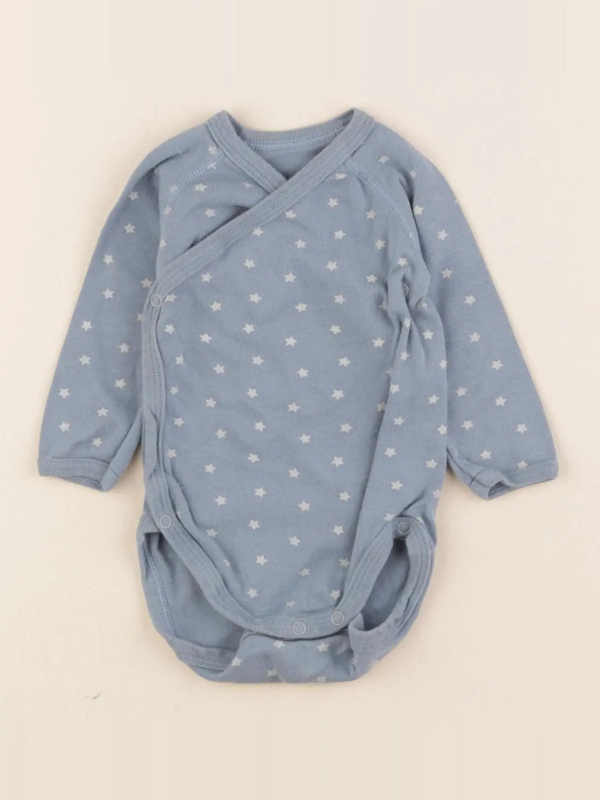 Petit Bateau - body bleu - 3 mois