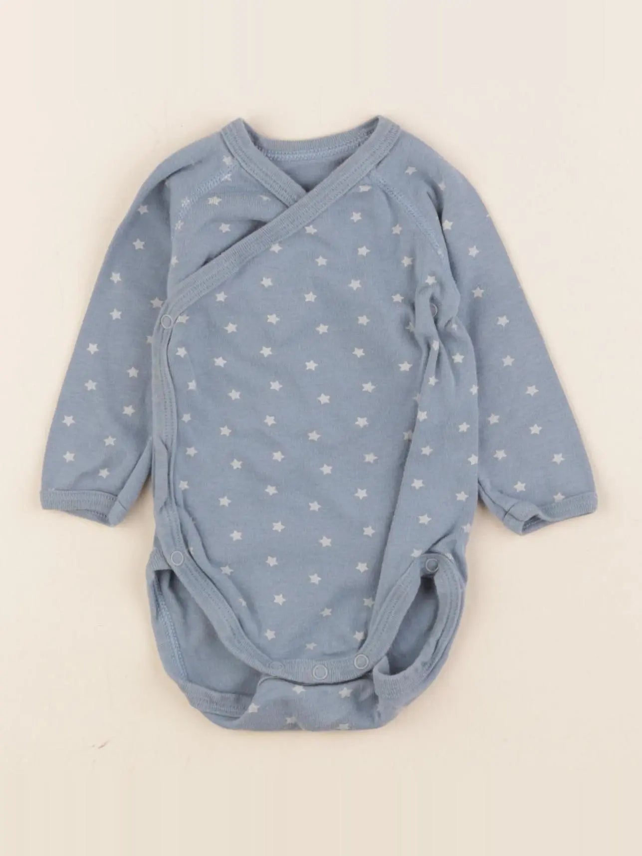 Petit Bateau - body bleu - 3 mois