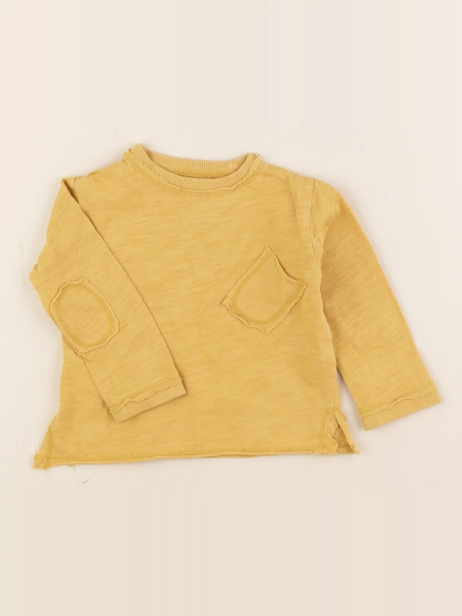 Mango - tee-shirt jaune - 3/6 mois