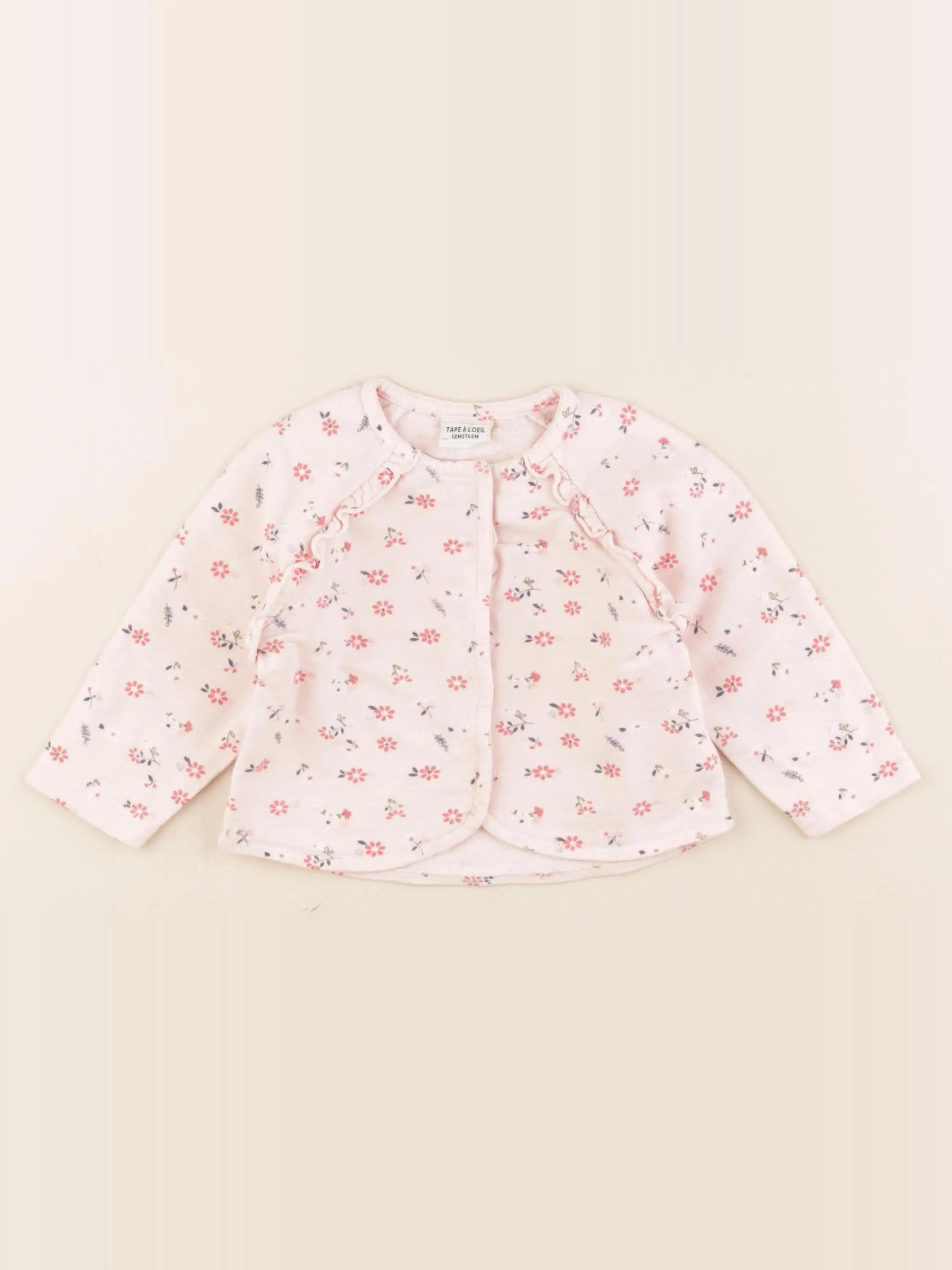 Tape à l'oeil - sweat rose - 12 mois