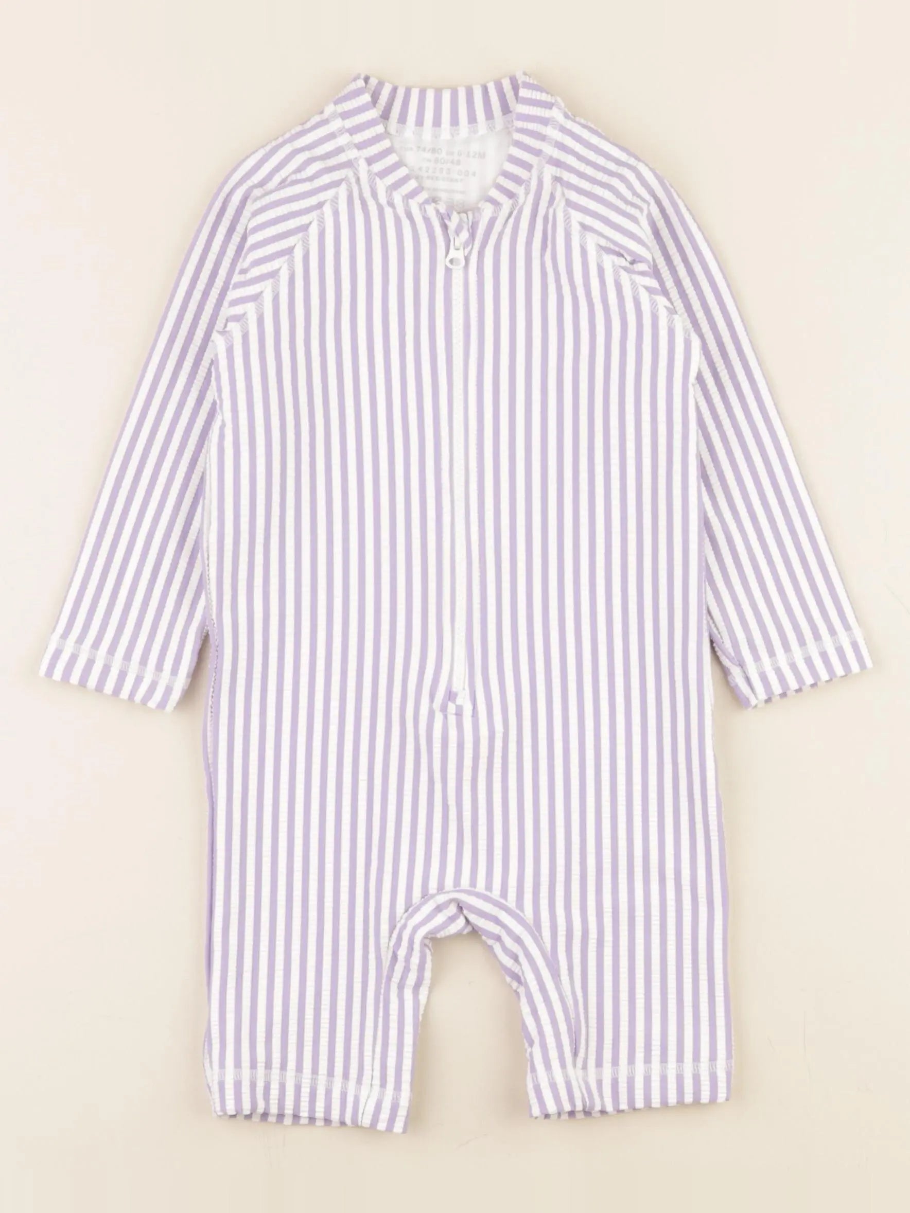 Arket - combi de bain violet - 6/12 mois