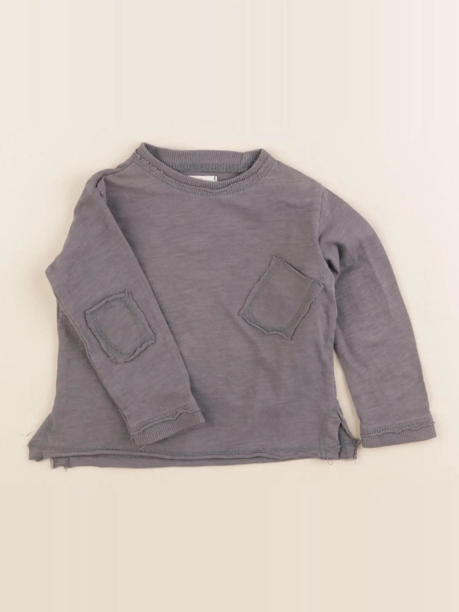 Mango - tee-shirt gris - 3/6 mois