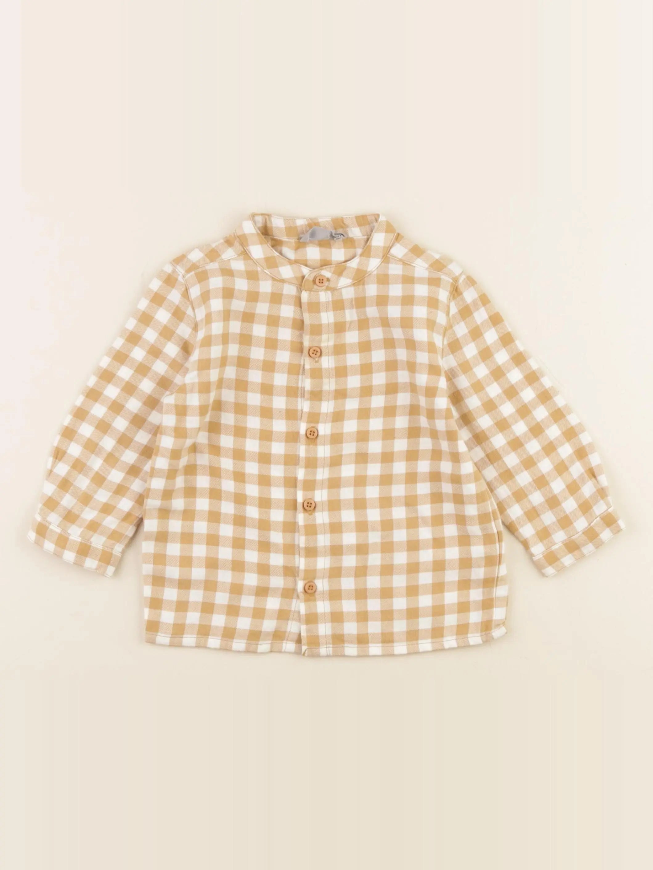 Boutchou - chemise beige - 12 mois
