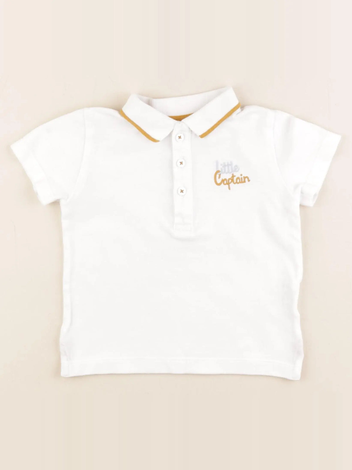 Boutchou - polo blanc - 36 mois