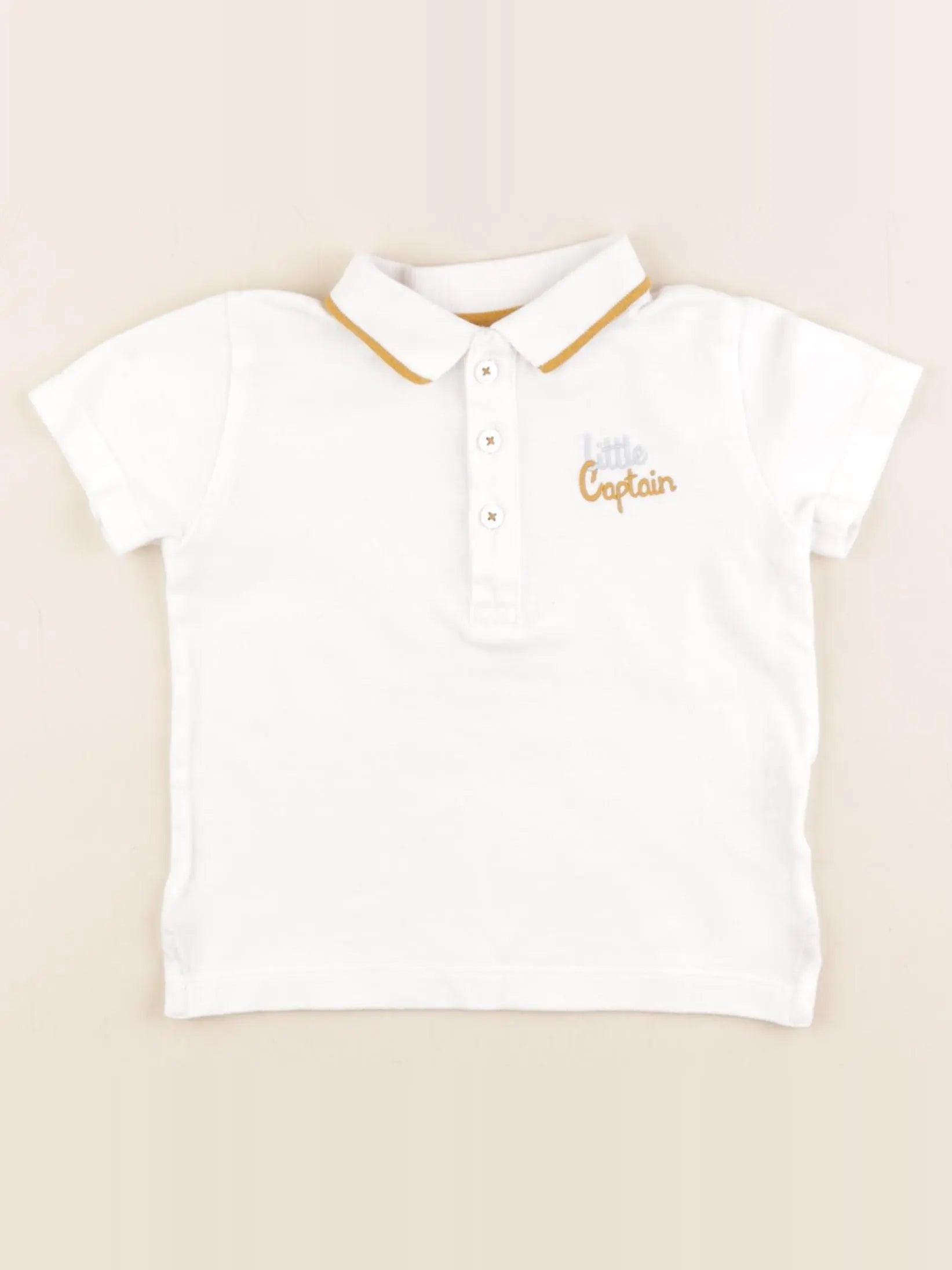 Boutchou - polo blanc - 36 mois