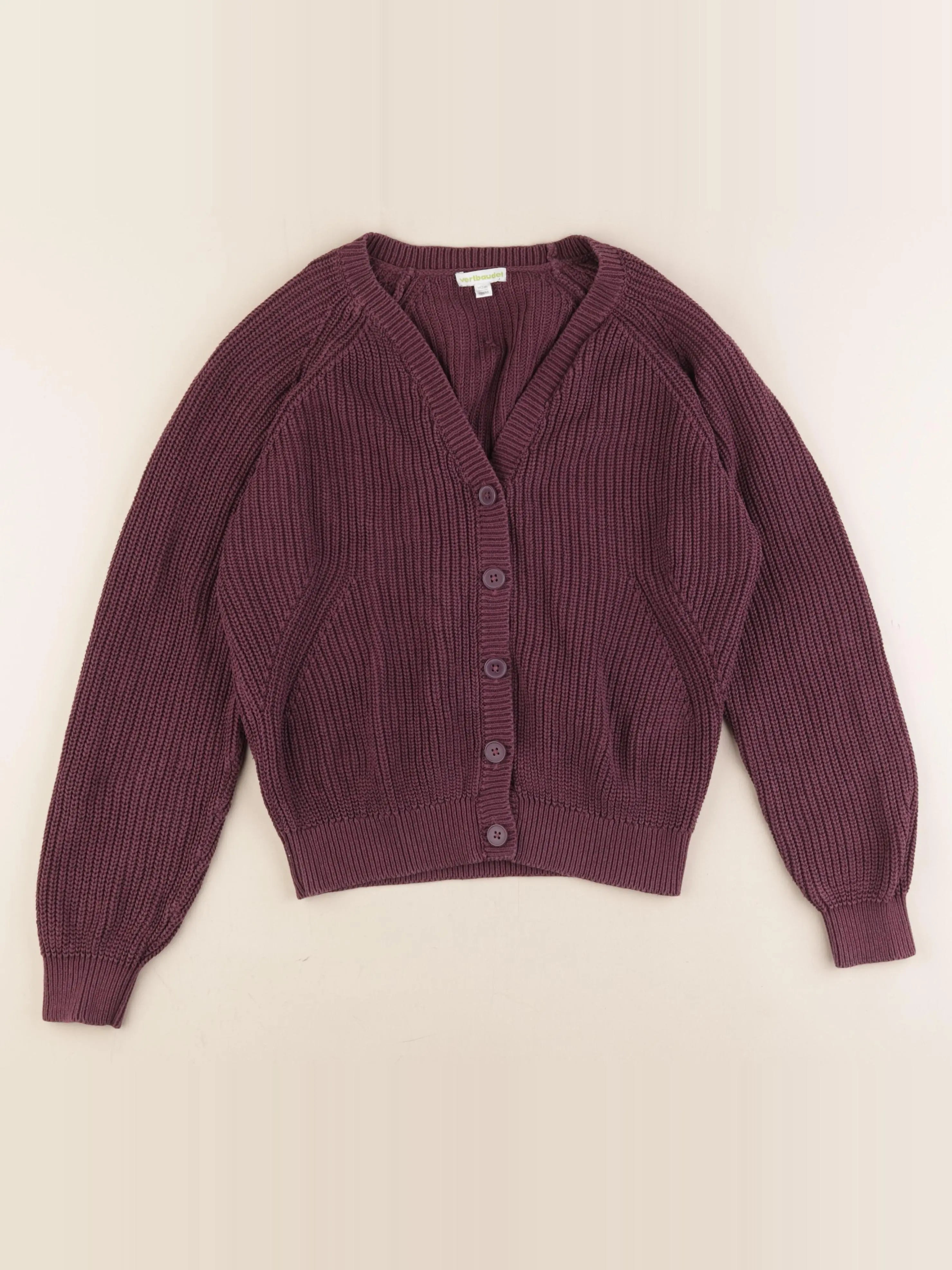 Vertbaudet - gilet violet - 12 ans