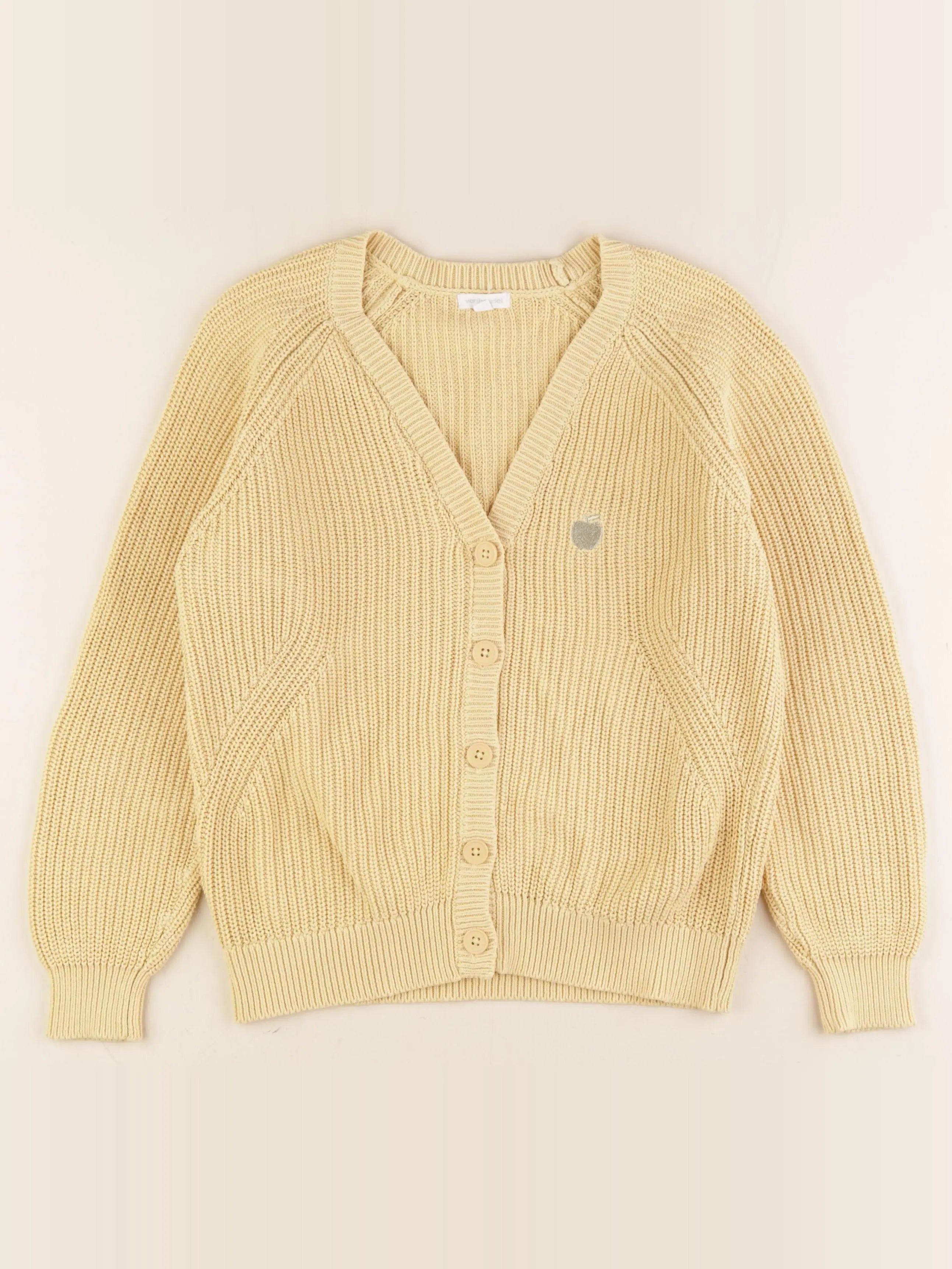 Vertbaudet - gilet jaune - 12 ans