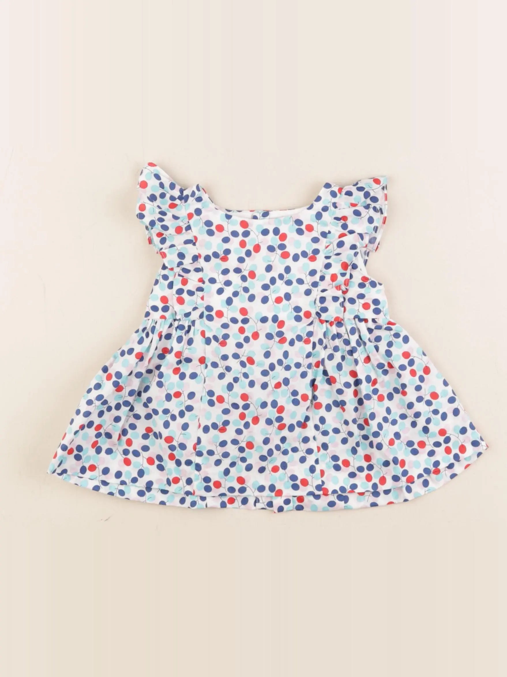 Jacadi - blouse bleu - 6 mois