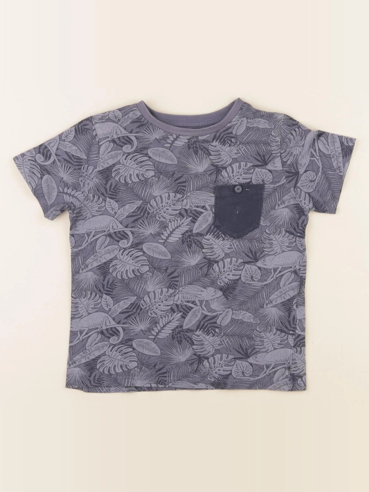 Vertbaudet - tee-shirt bleu - 5 ans