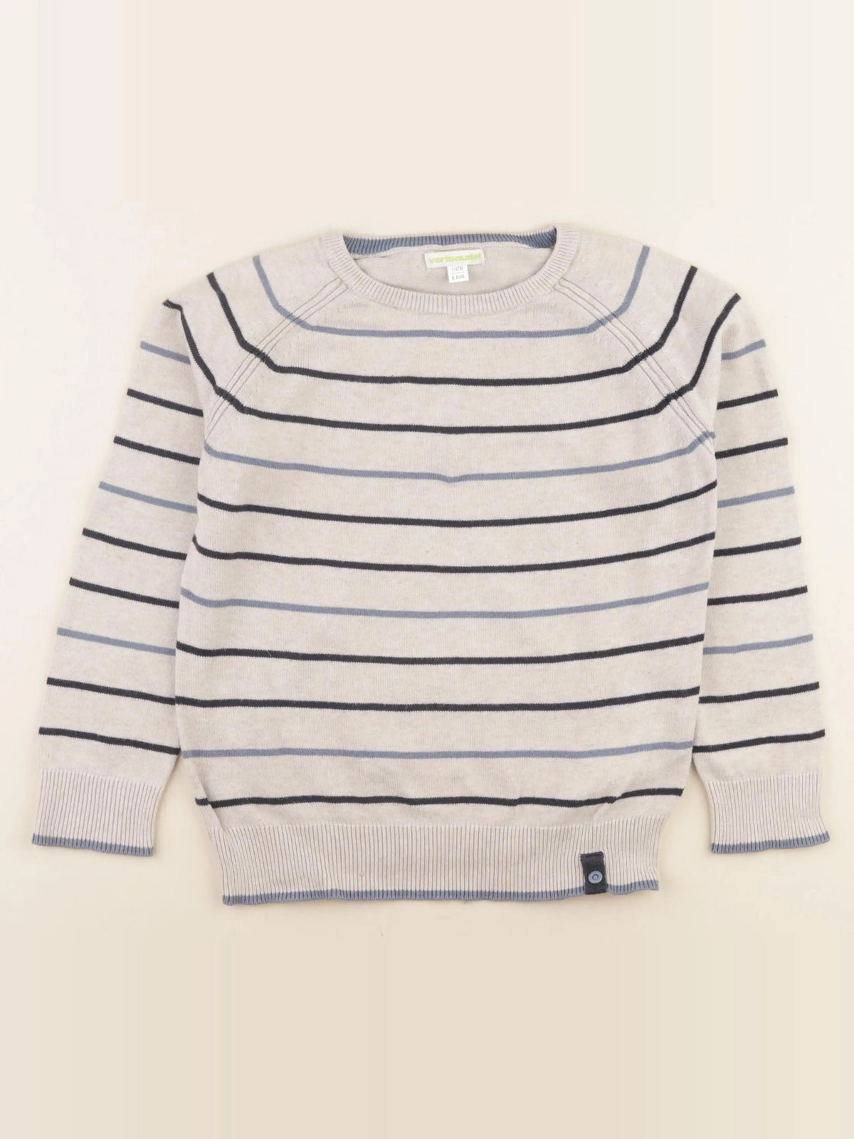 Vertbaudet - pull beige - 6 ans