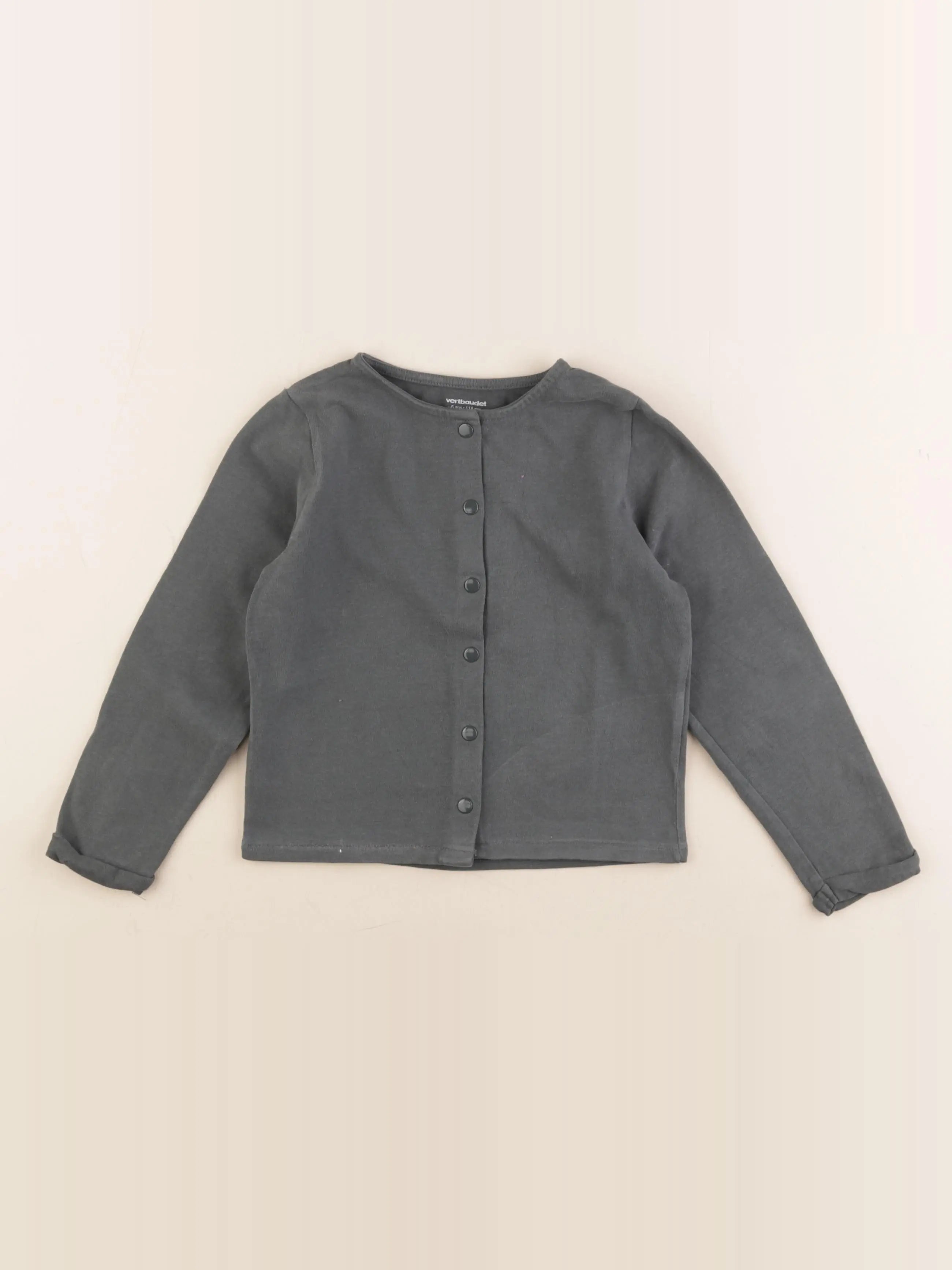 Vertbaudet - sweat vert - 6 ans