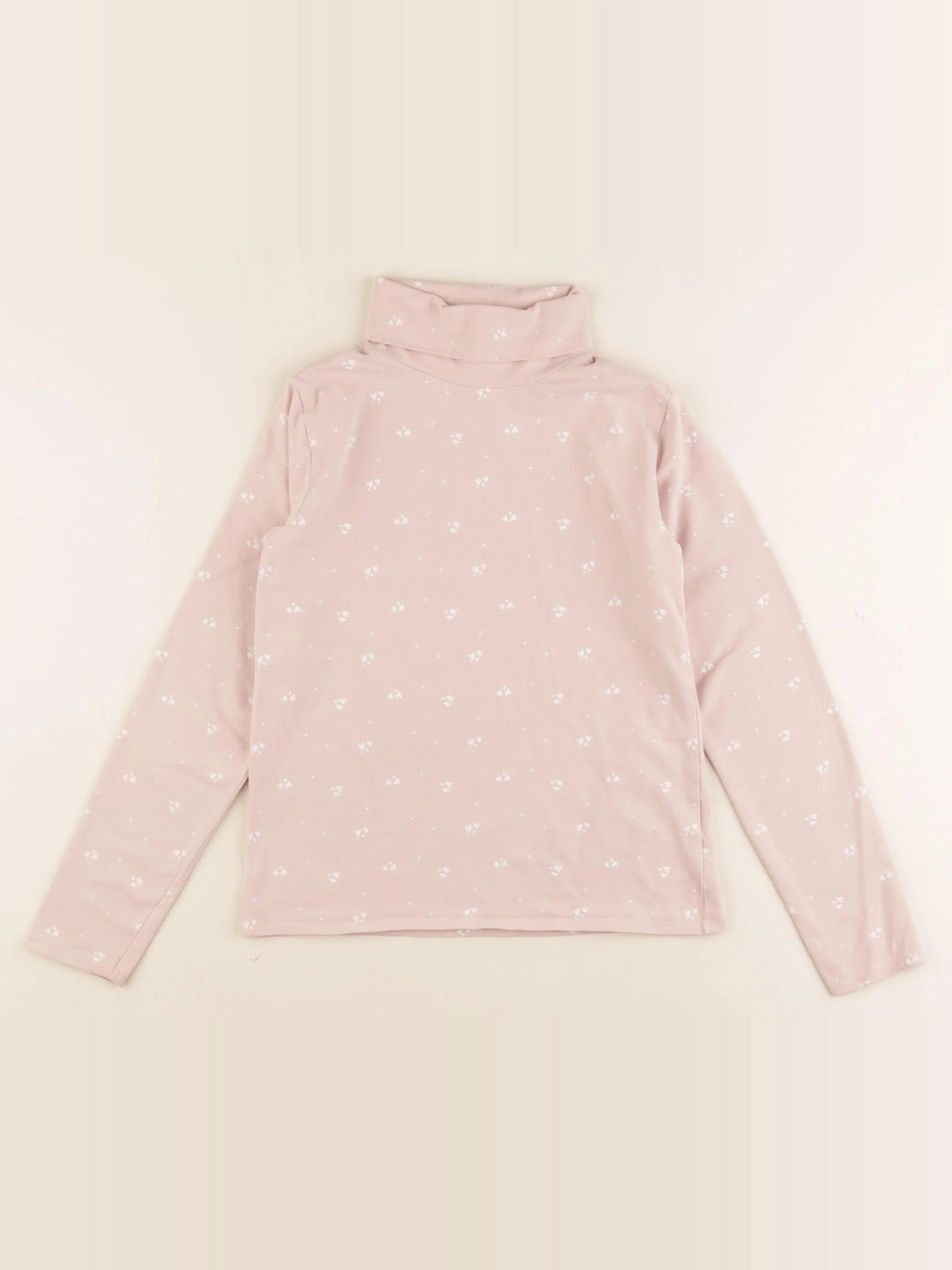 Vertbaudet - sous-pull rose - 10 ans