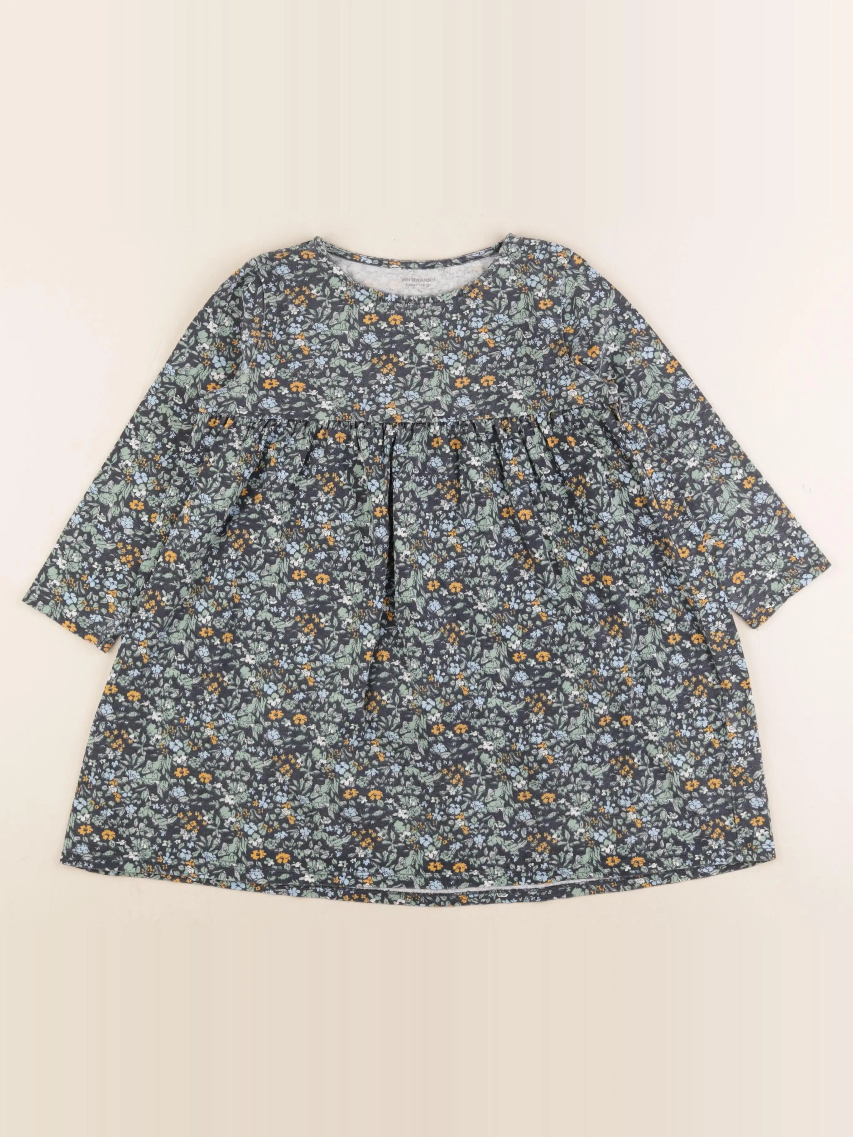 Vertbaudet - robe multicolore - 6 ans