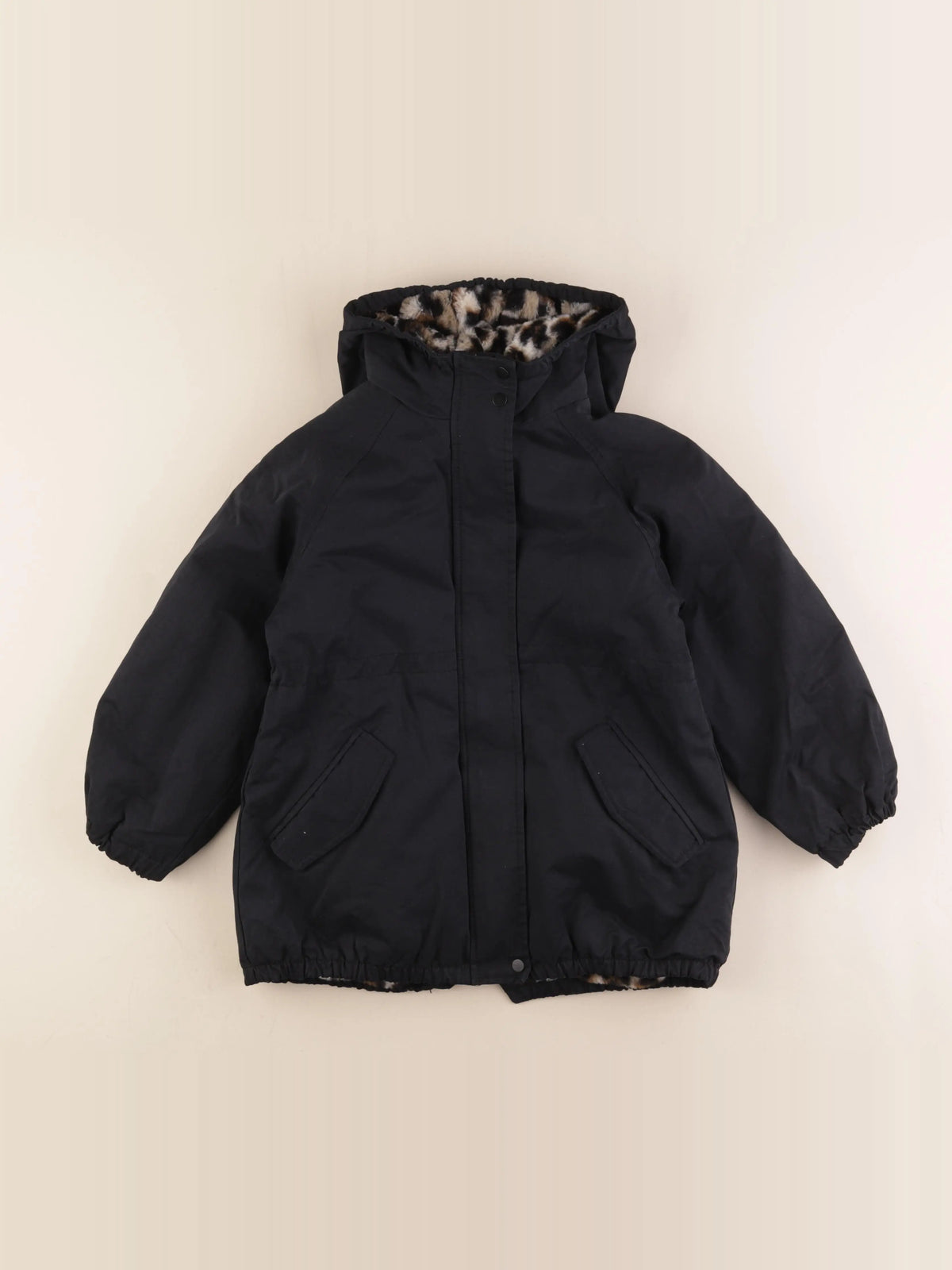 Vertbaudet - parka noir - 8 ans