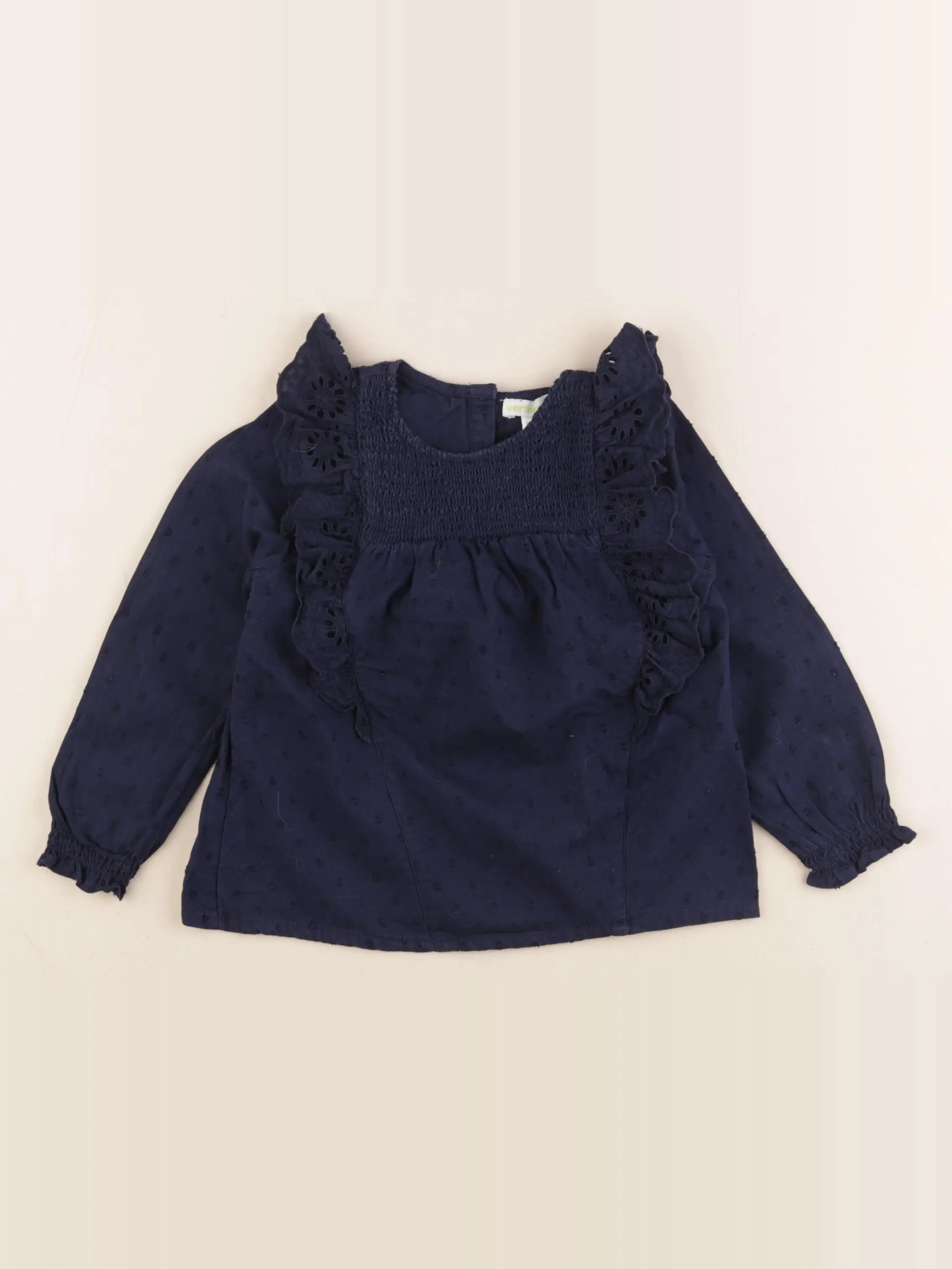 Vertbaudet - blouse bleu - 4 ans