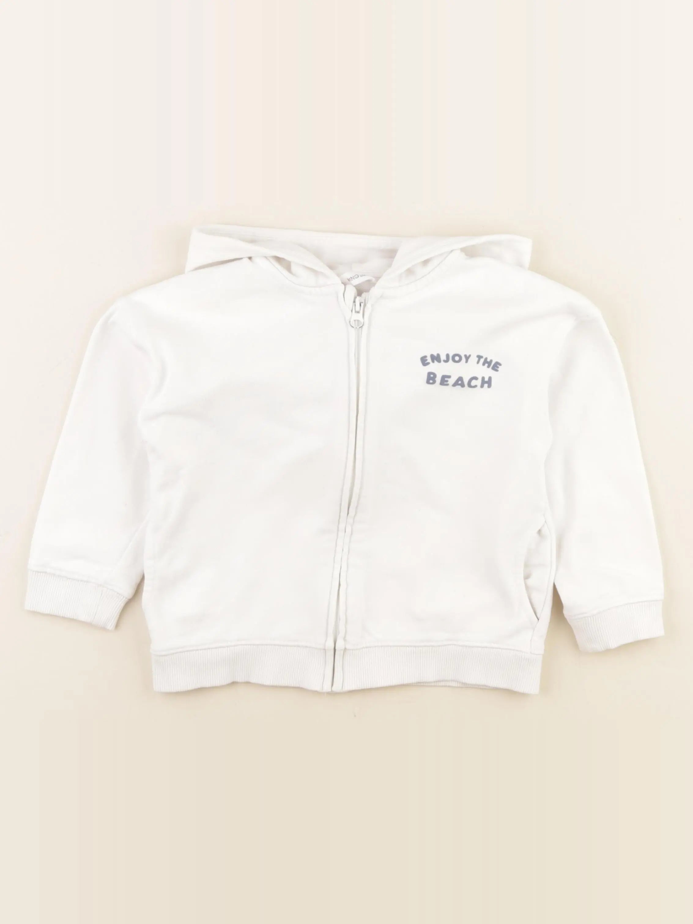 Mango - sweat blanc - 3/4 ans