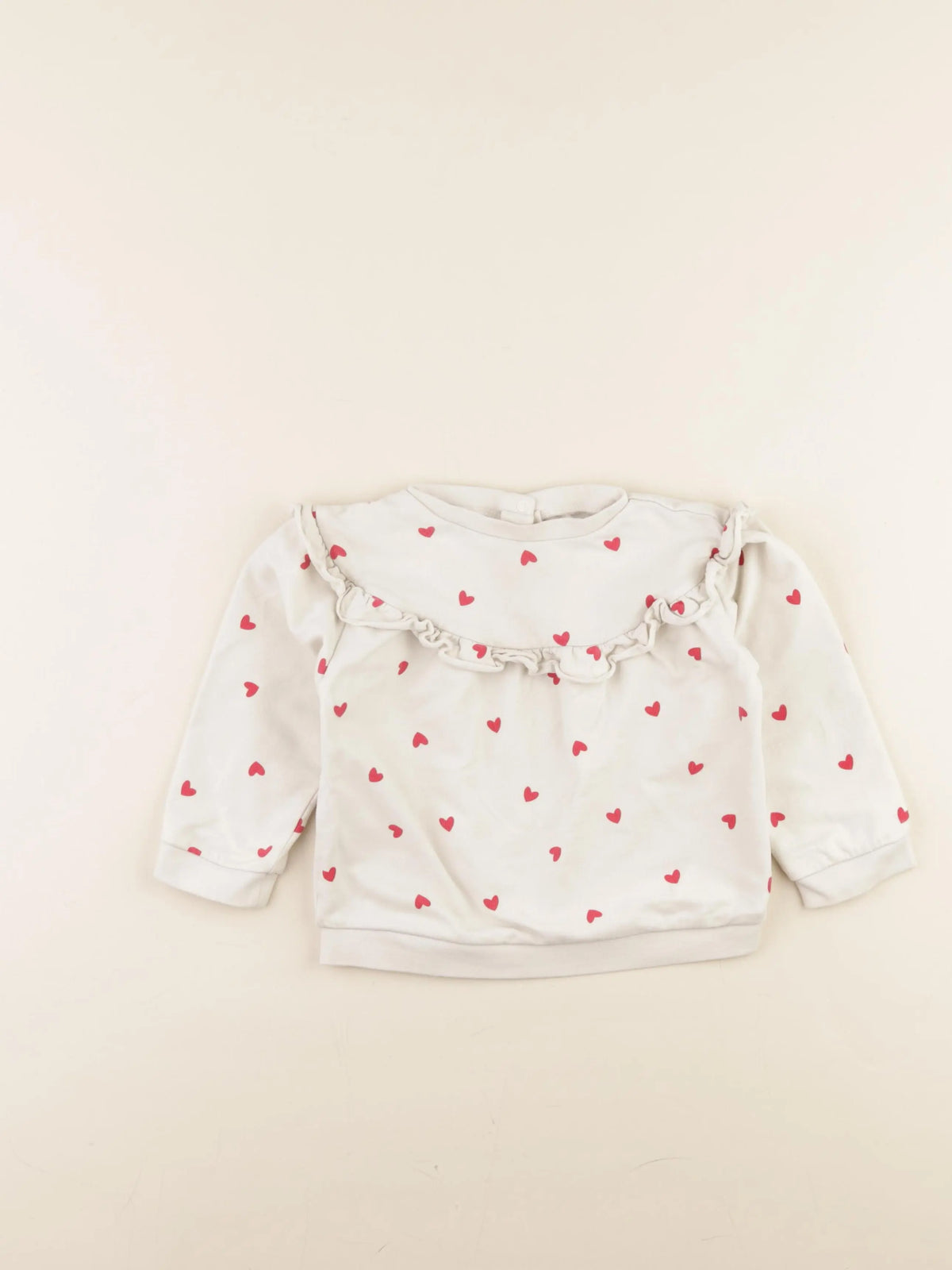 Vertbaudet - sweat blanc - 36 mois