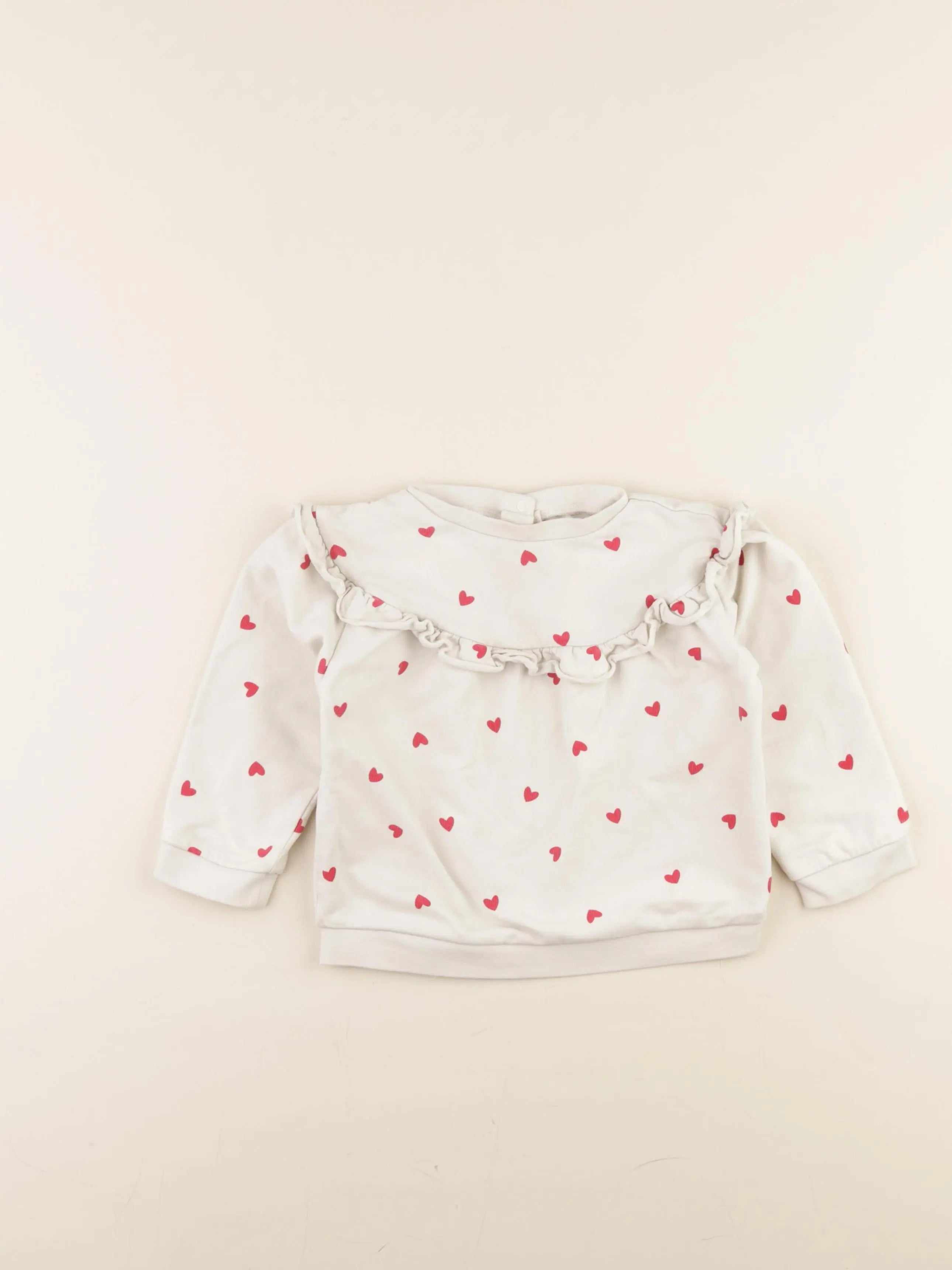 Vertbaudet - sweat blanc - 36 mois