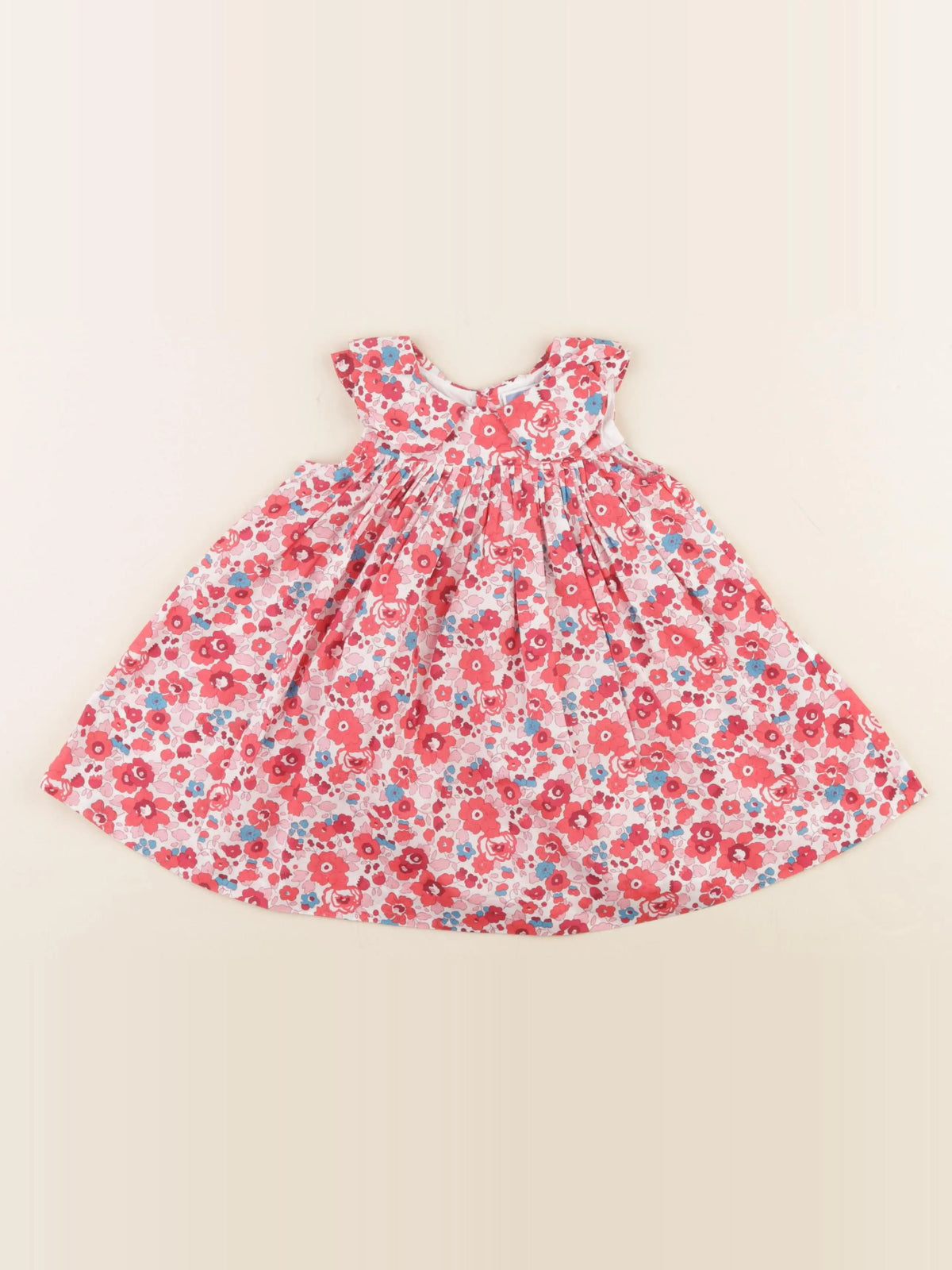 Jacadi - robe liberty rouge - 12 mois