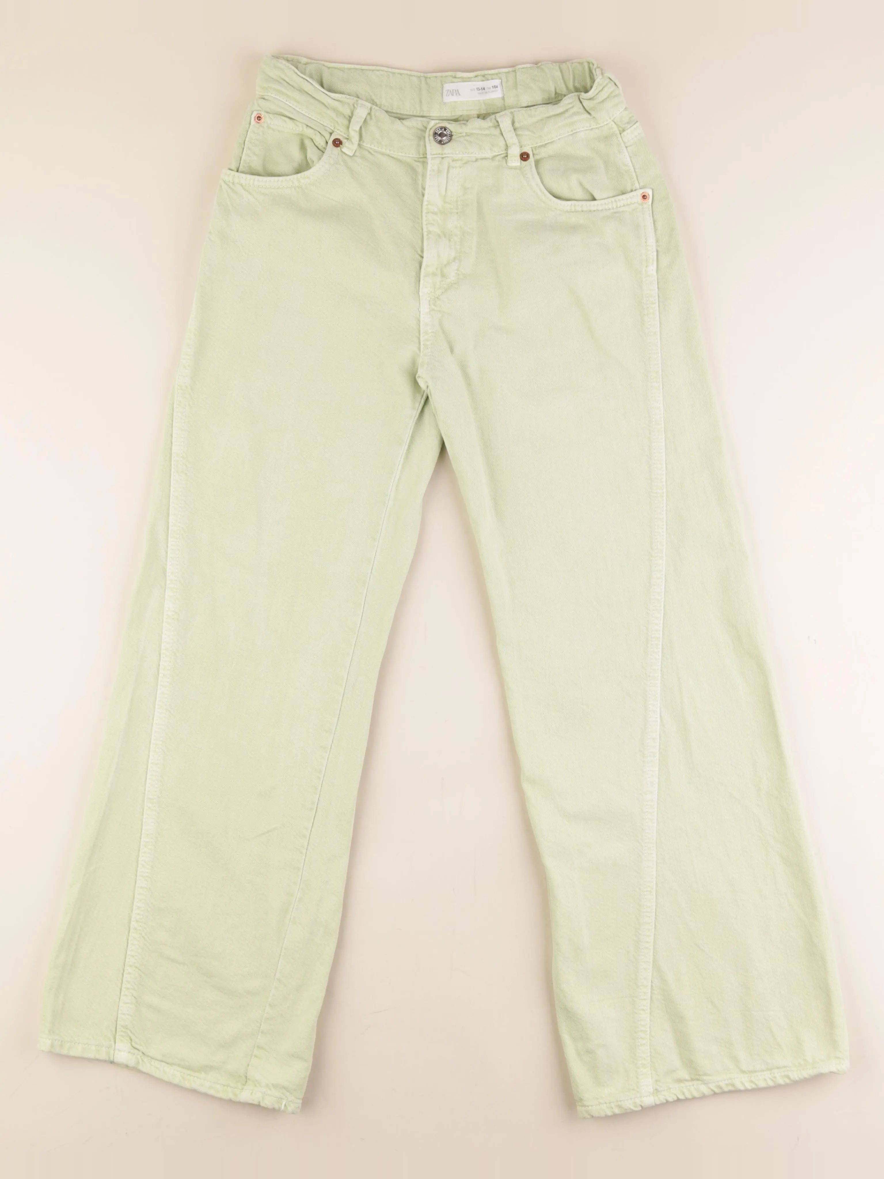 Zara - jean vert - 13/14 ans