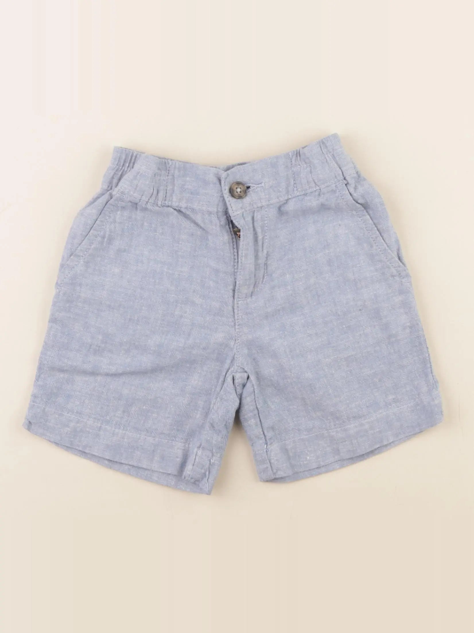 Monoprix - short bleu - 4 ans