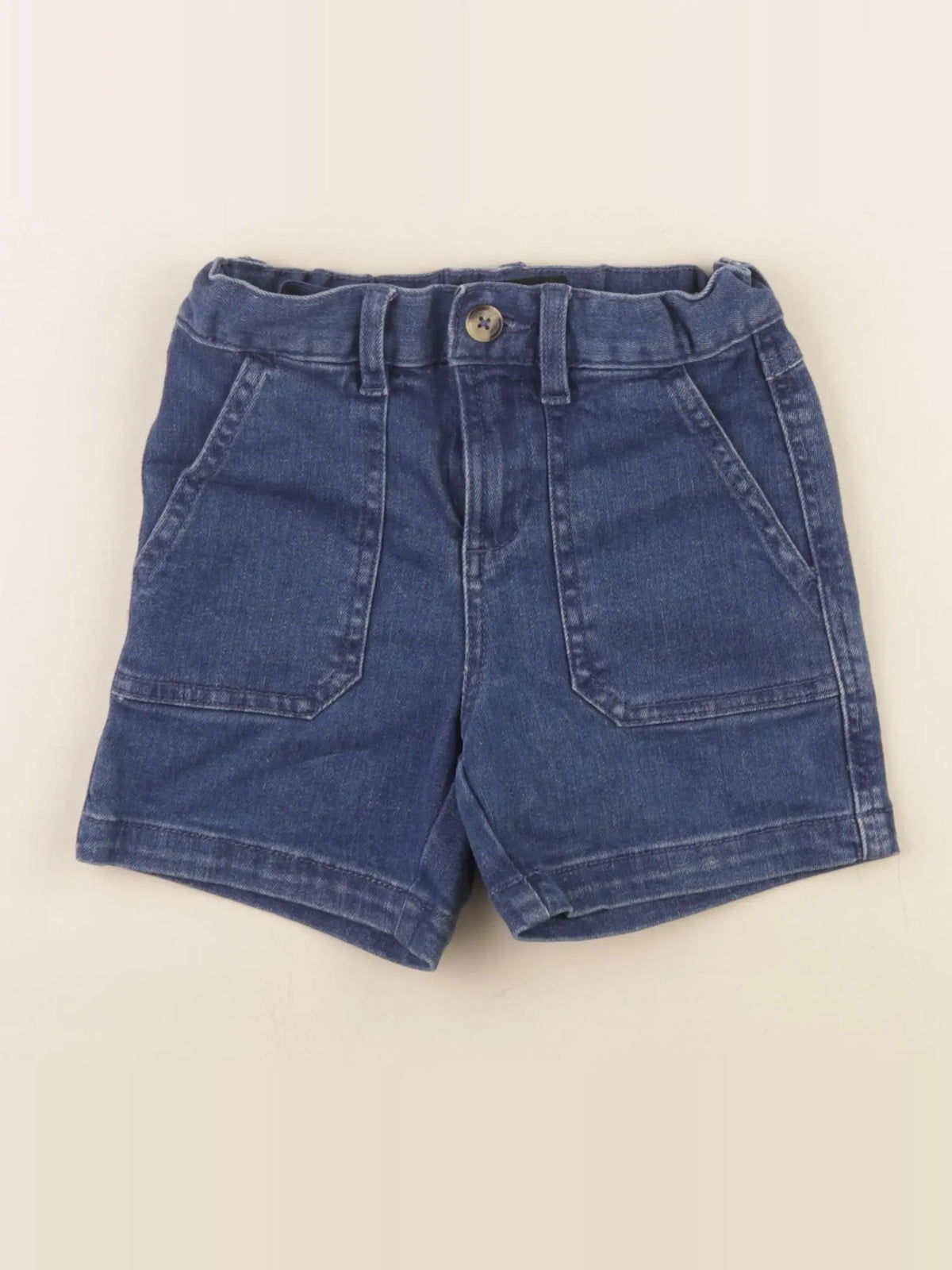 Monoprix - short bleu - 3 ans