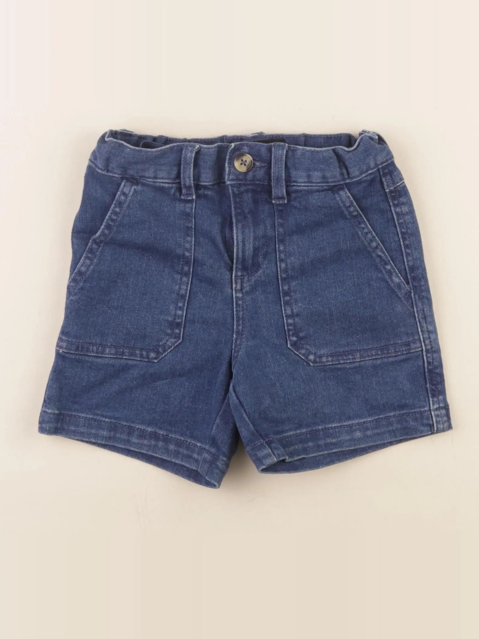 Monoprix - short bleu - 3 ans