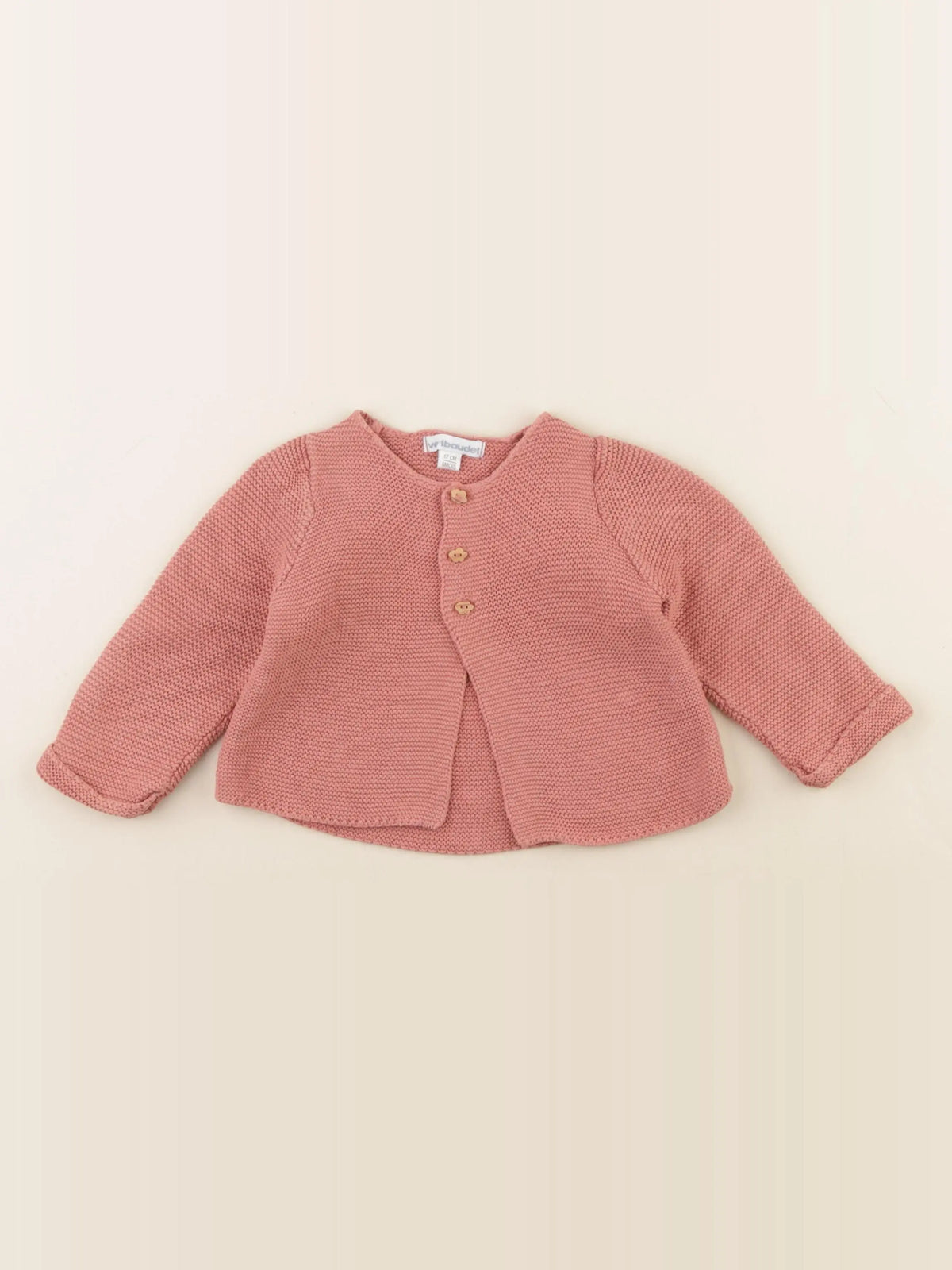 Vertbaudet - gilet rose - 6 mois
