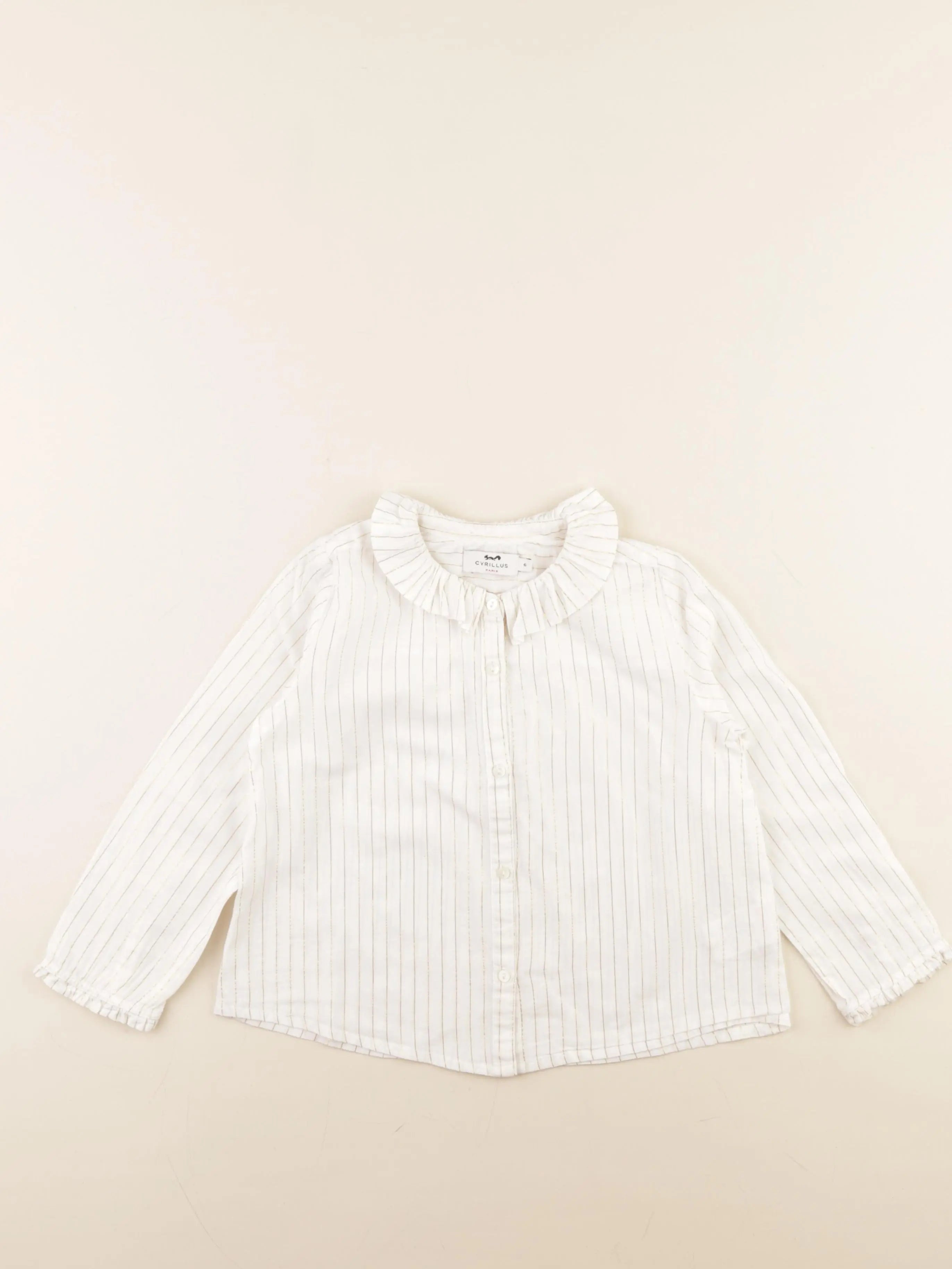 Cyrillus - blouse blanc - 6 ans