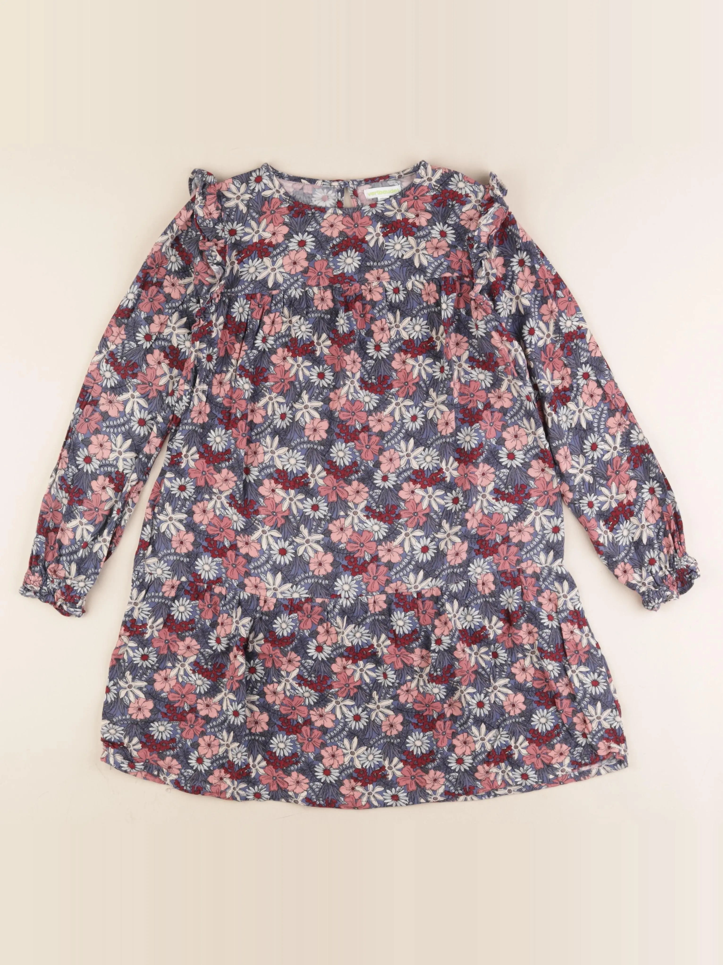 Vertbaudet - robe multicolore - 10 ans