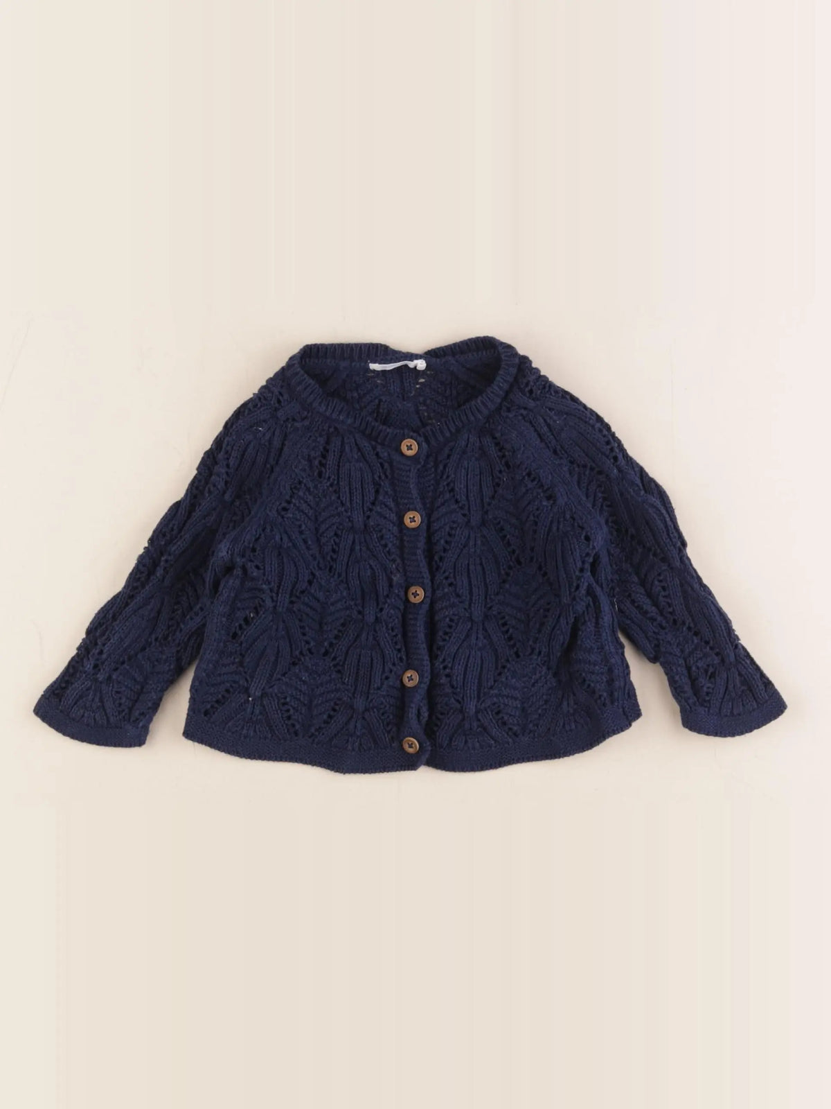 Boutchou - gilet bleu - 6 mois