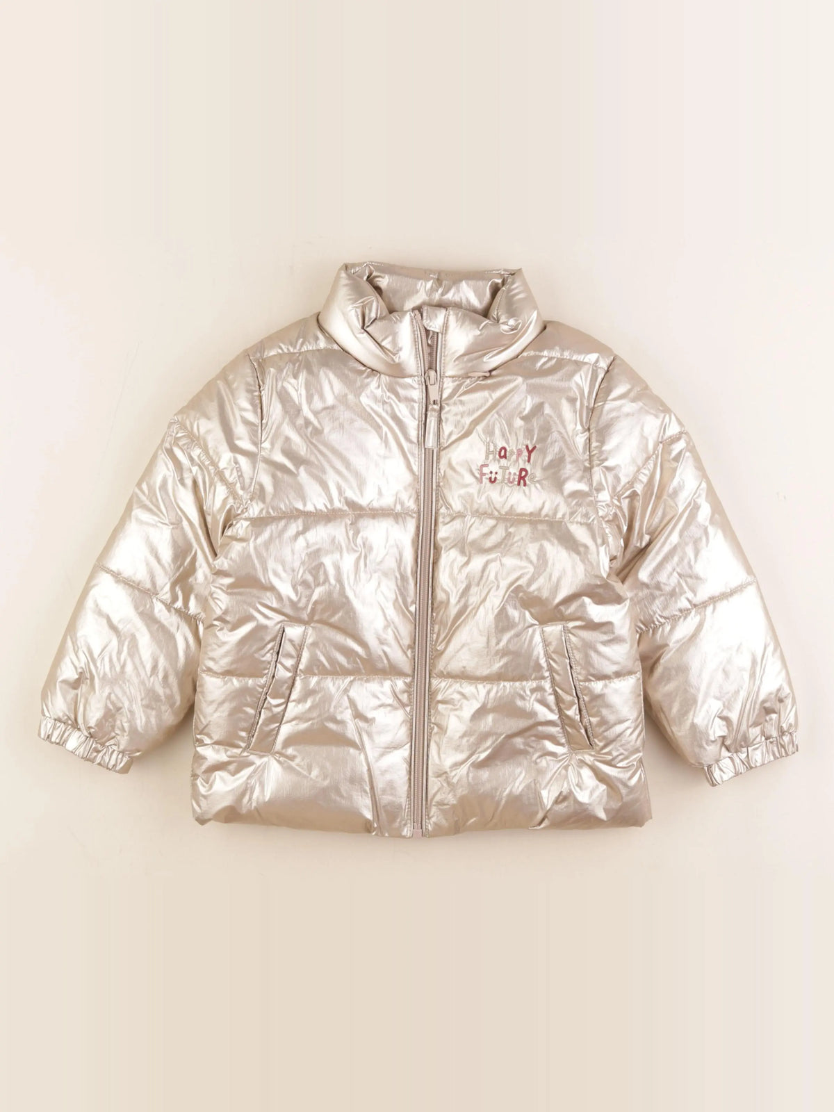 Vertbaudet - doudoune or - 5 ans