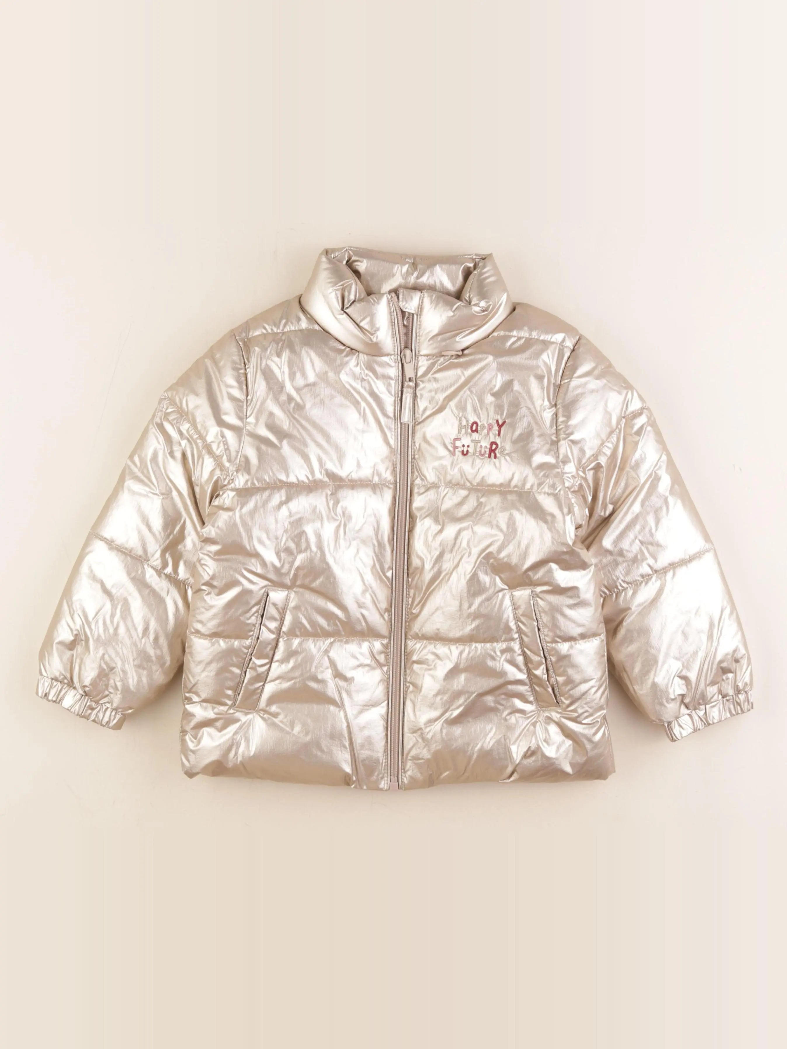 Vertbaudet - doudoune or - 5 ans