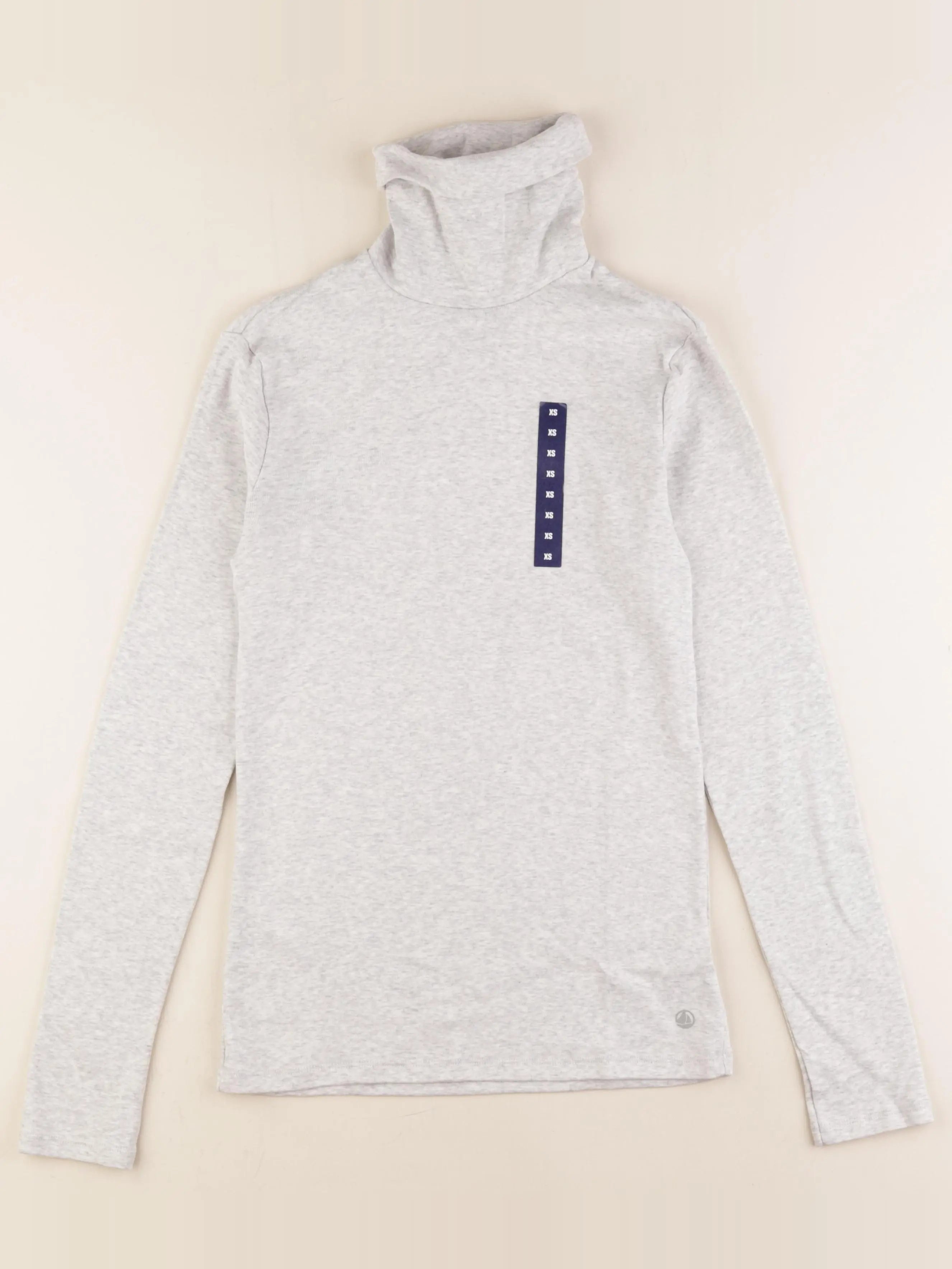 Petit Bateau - sous-pull gris - 14 ans