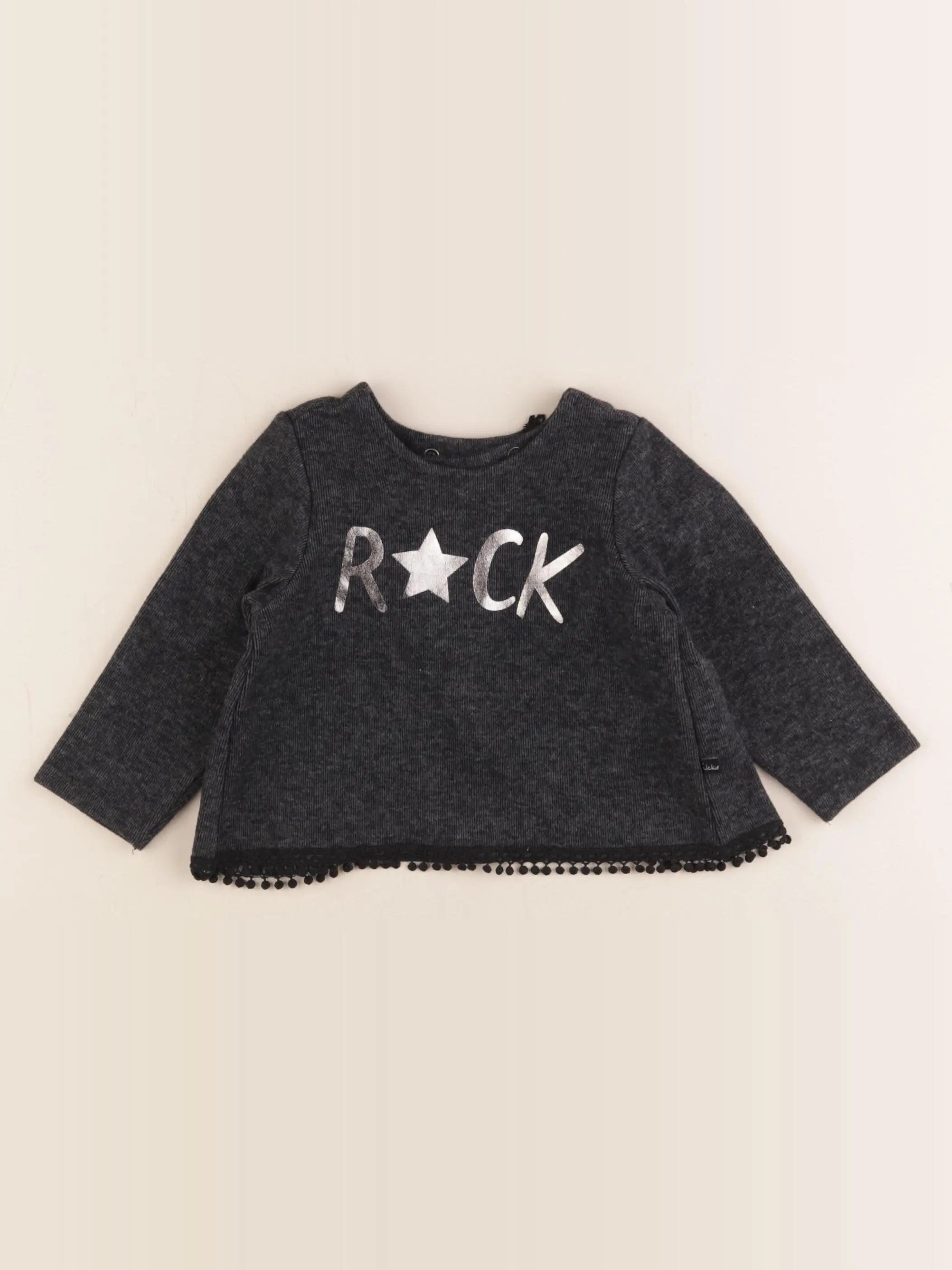 IKKS - pull gris, argent - 12 mois
