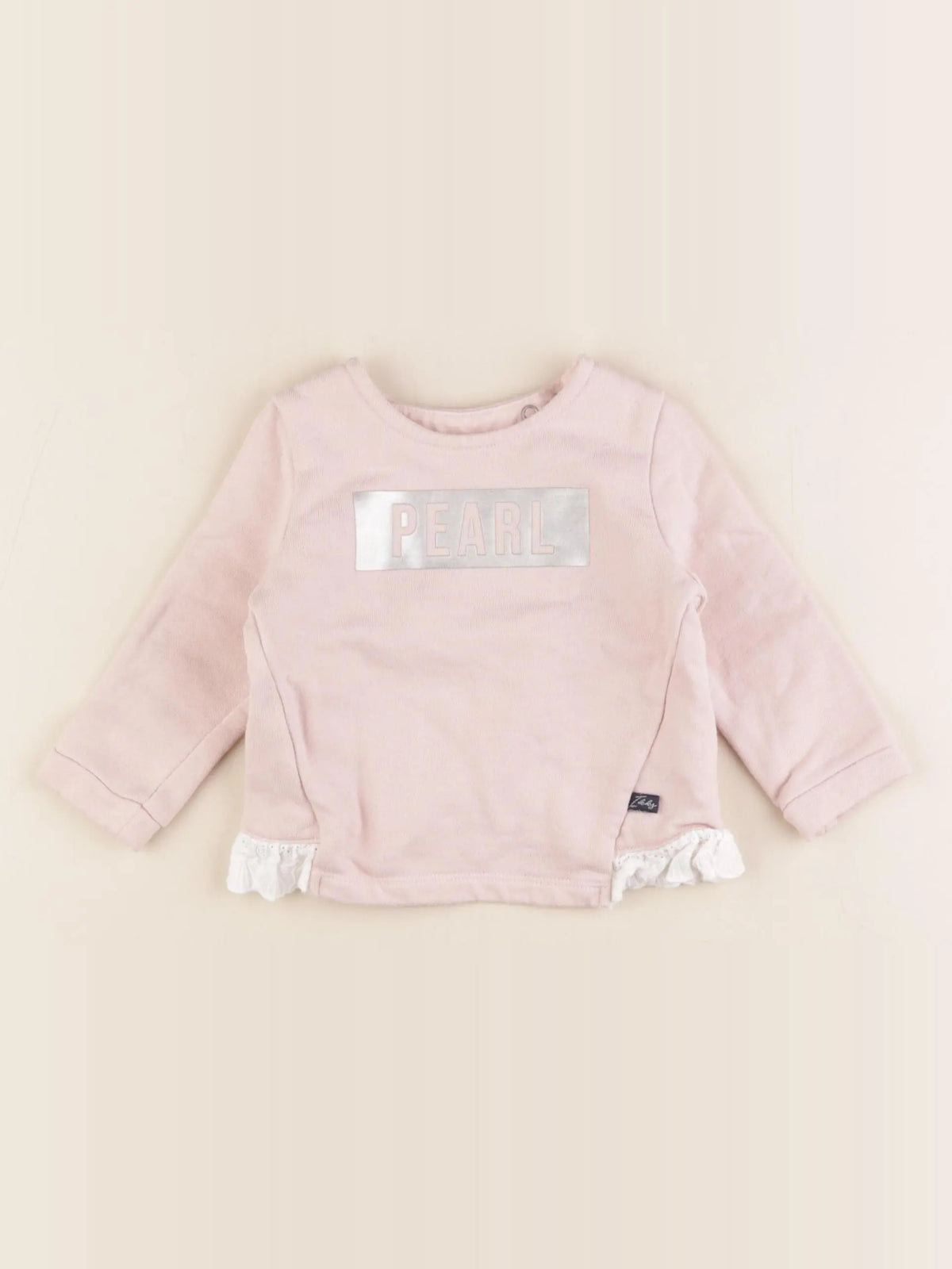 IKKS - sweat argent, rose - 12 mois