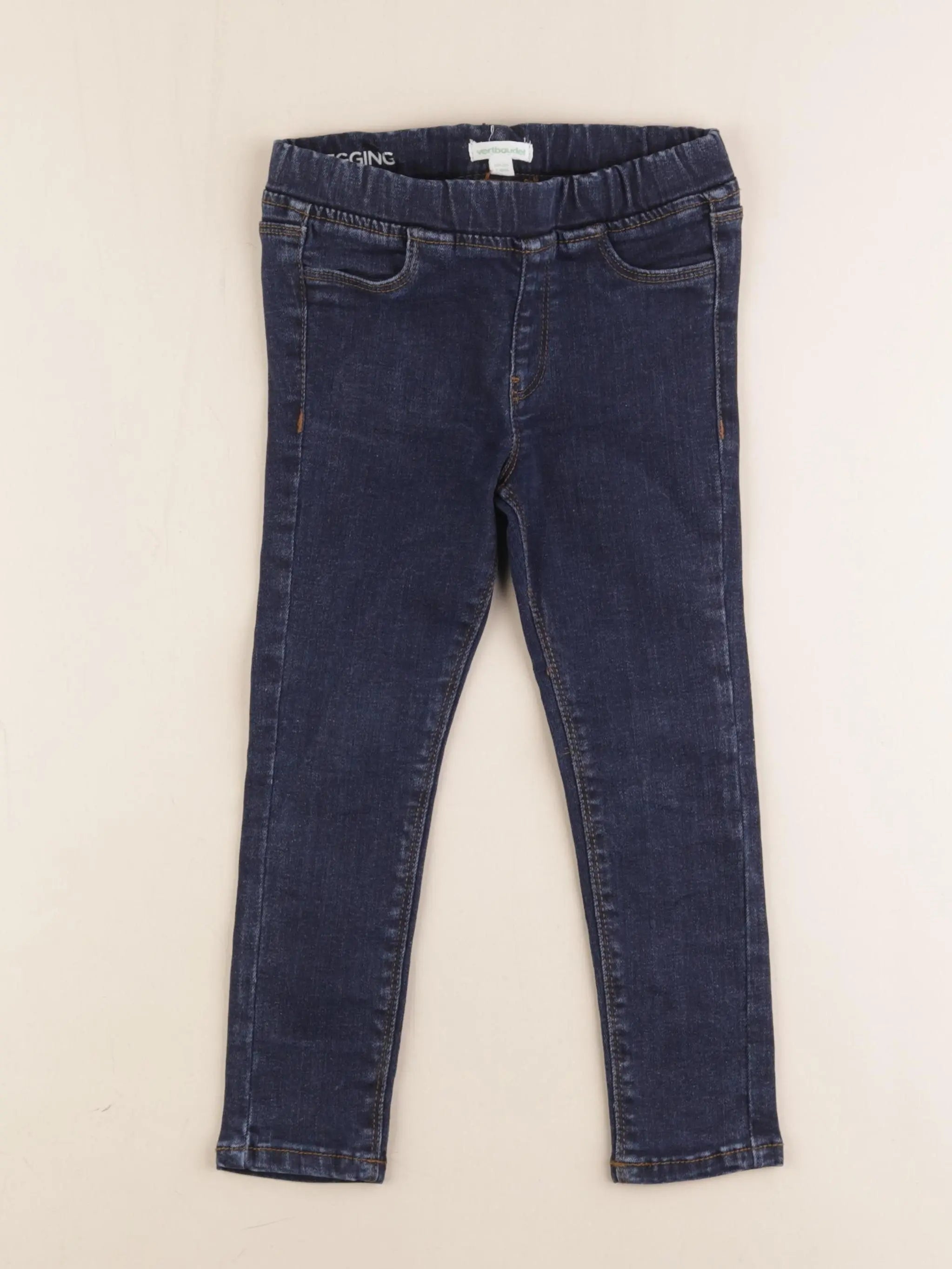 Vertbaudet - jegging bleu - 4 ans