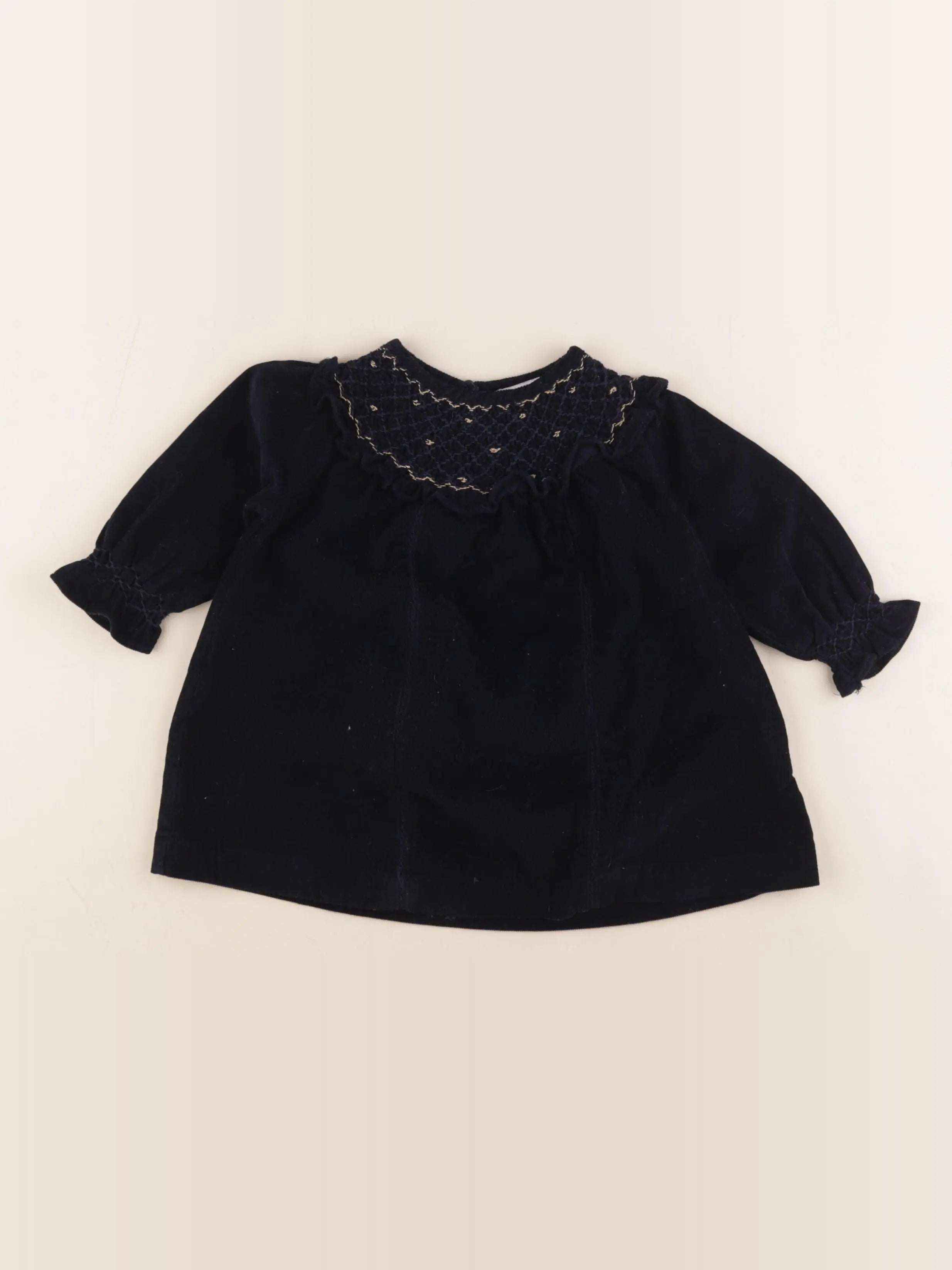 Cyrillus - robe bleu - 9 mois