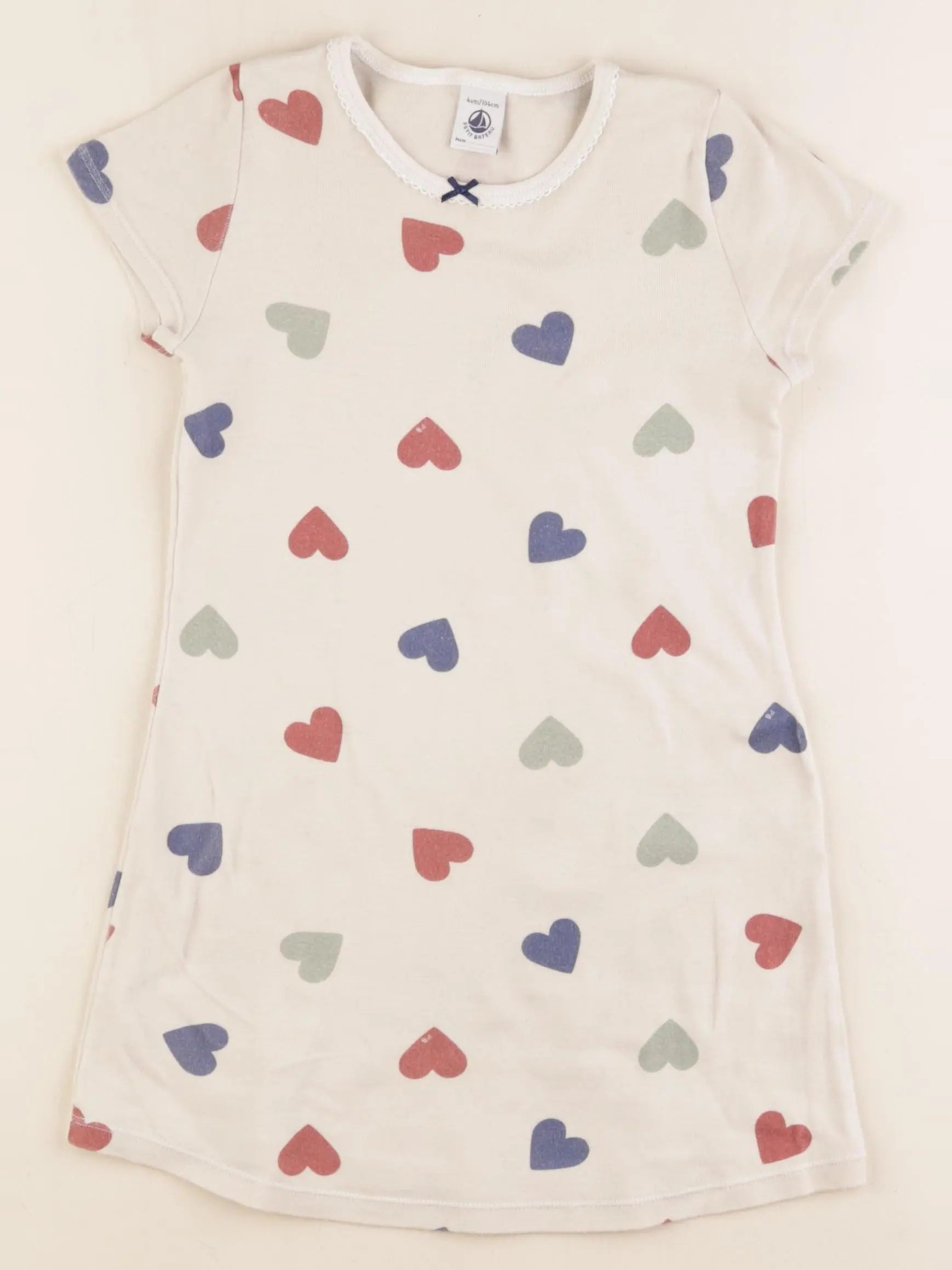 Petit Bateau - chemise de nuit coton multicolore - 4 ans