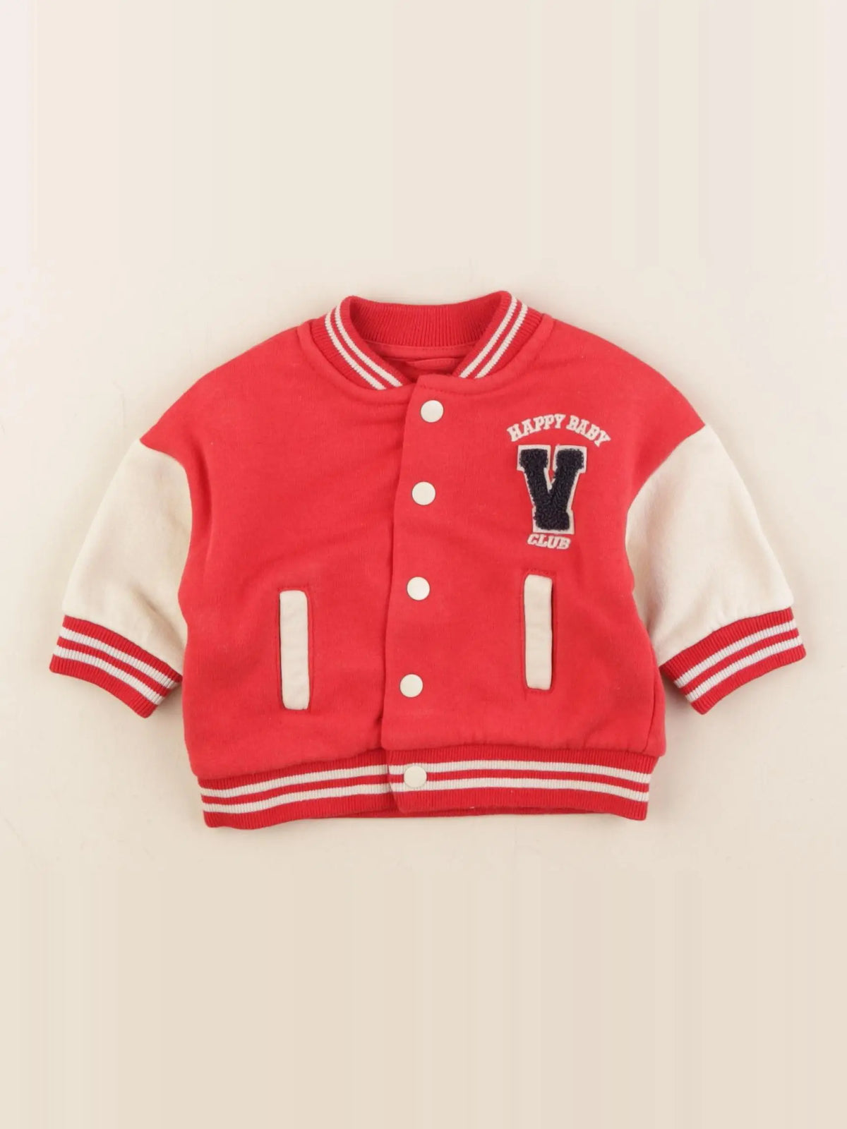 Vertbaudet - veste rouge - 3 mois