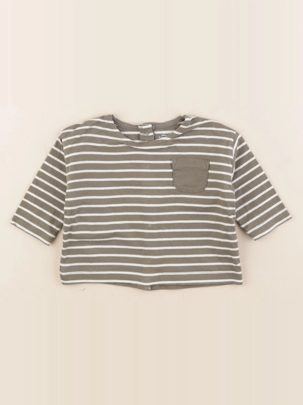 Vertbaudet - tee-shirt vert - 6 mois